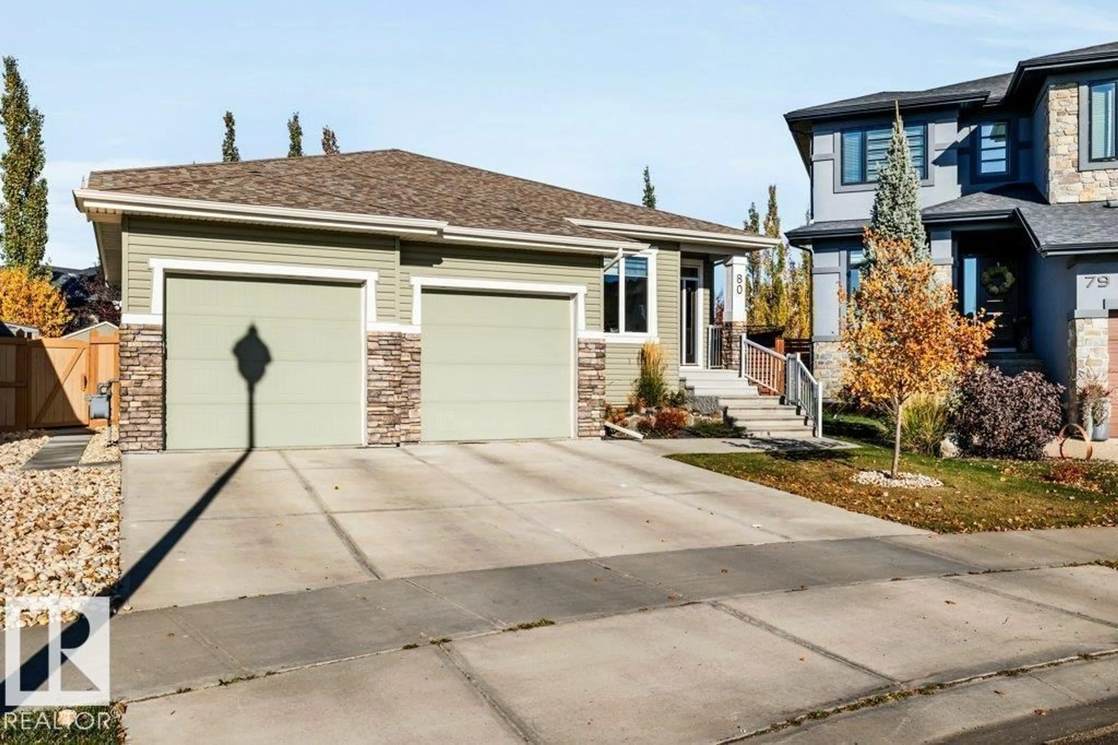 Home with vinyl exterior material, street for 80 WESTLIN DR, Leduc Alberta T9E0N7