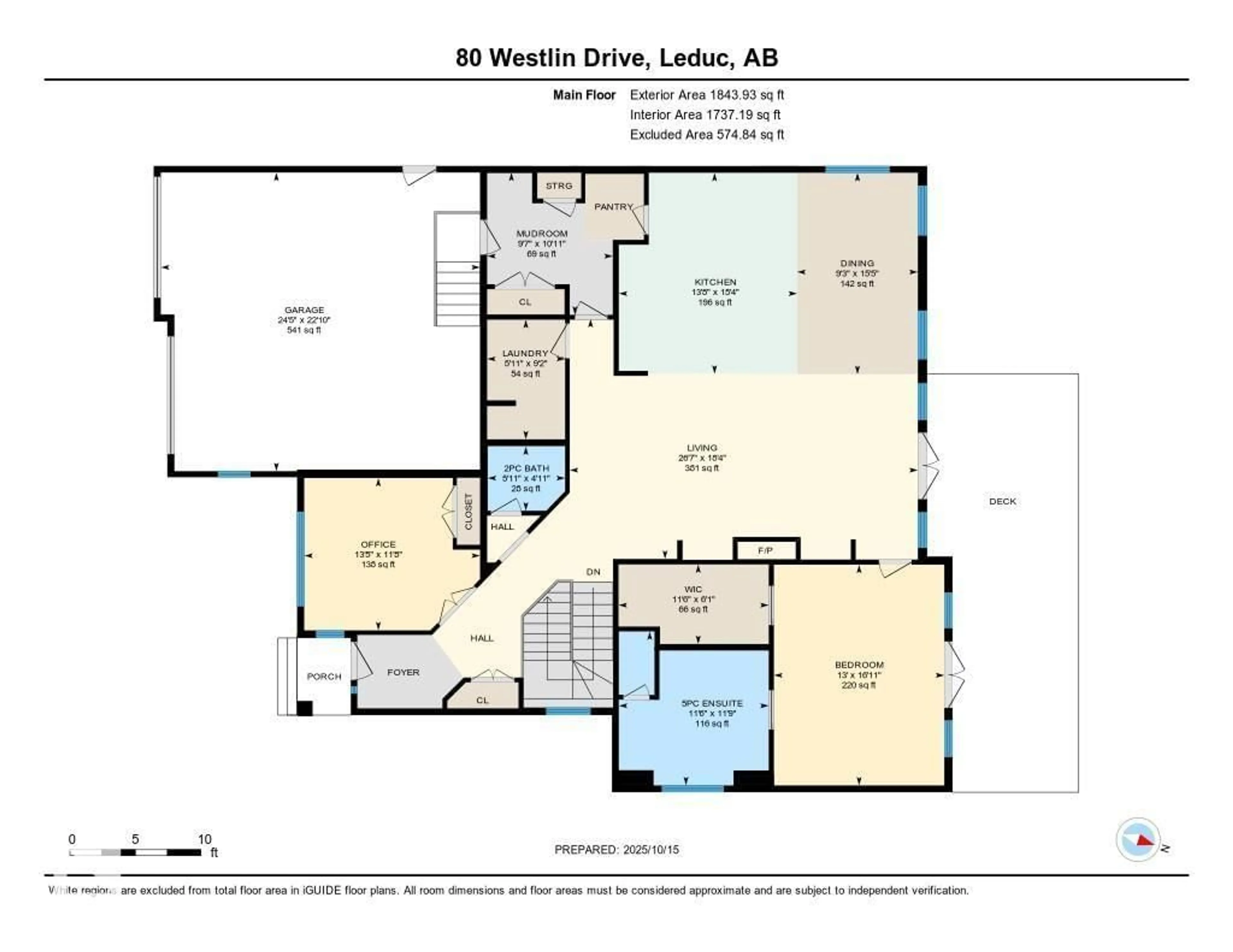 Floor plan for 80 WESTLIN DR, Leduc Alberta T9E0N7