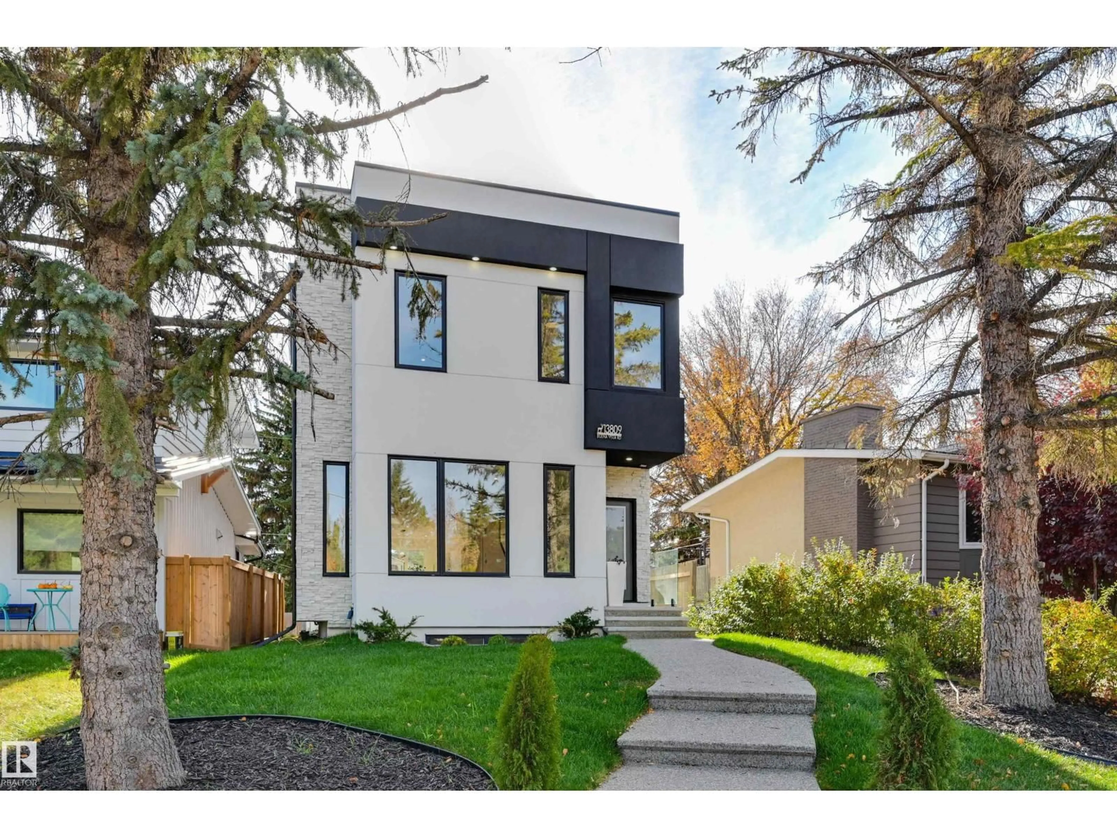 Home with brick exterior material, street for 13809 BUENA VISTA RD, Edmonton Alberta T5R5R9