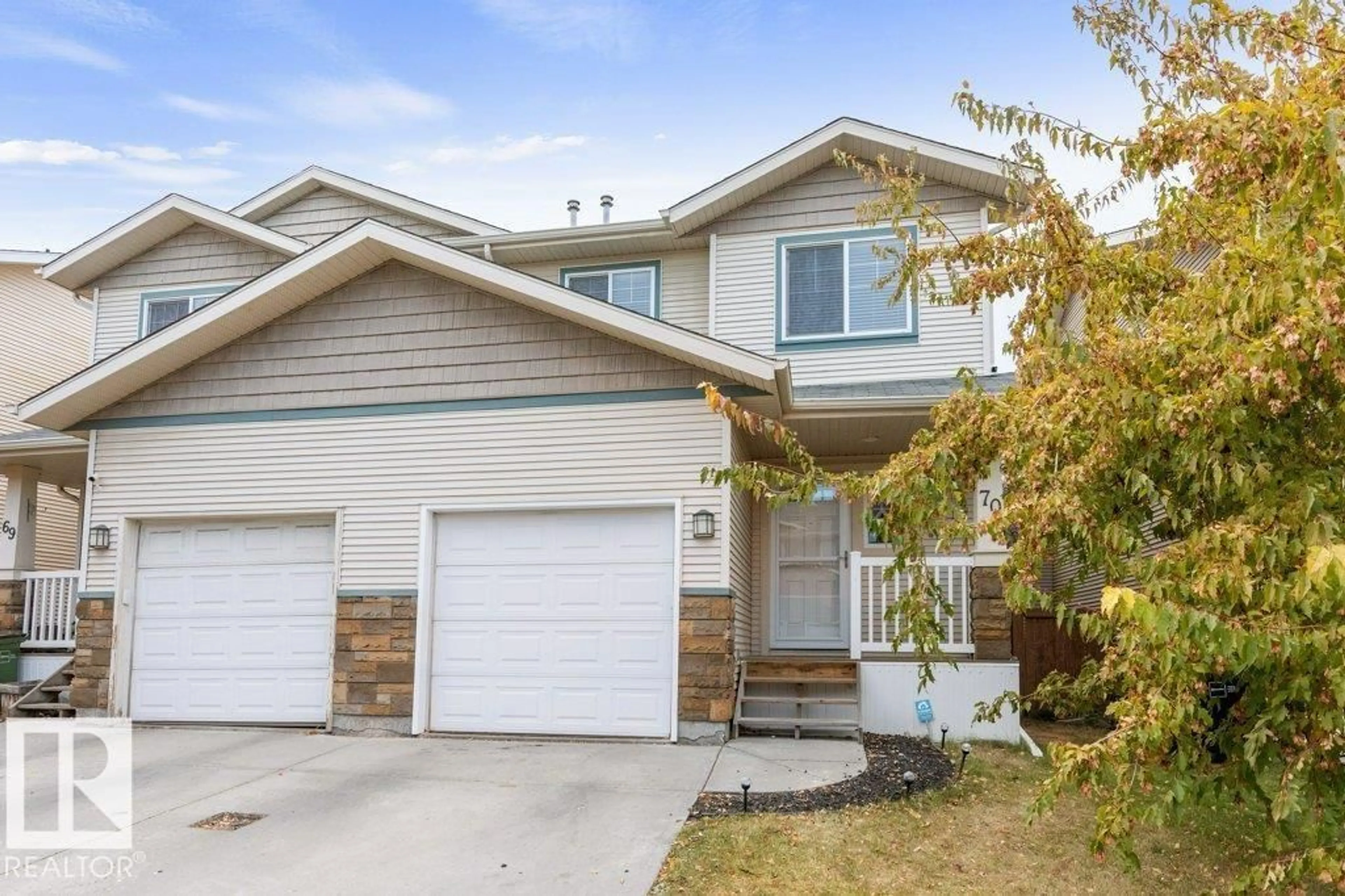 Home with vinyl exterior material, street for #70 - 14208 36 ST, Edmonton Alberta T5Y0E4
