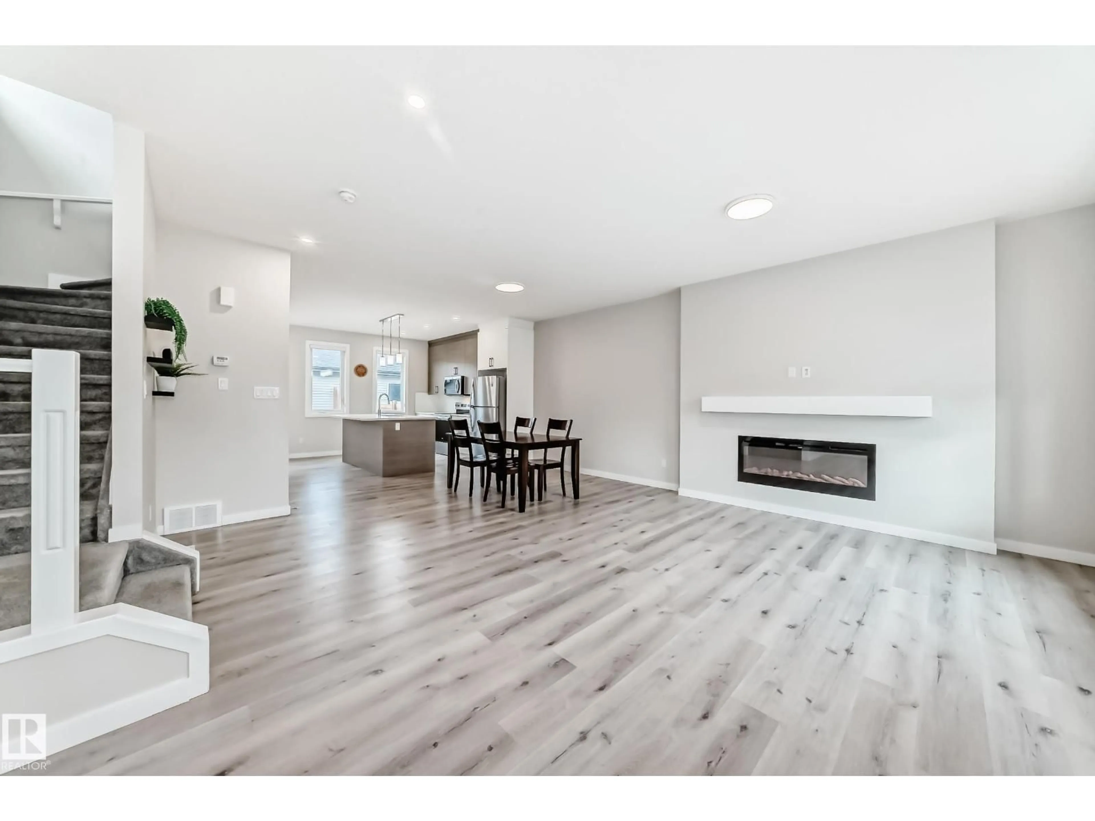 Open concept kitchen, wood/laminate floor for VS - 6536 CHAPPELLE VISTA SW, Edmonton Alberta A6W4A3