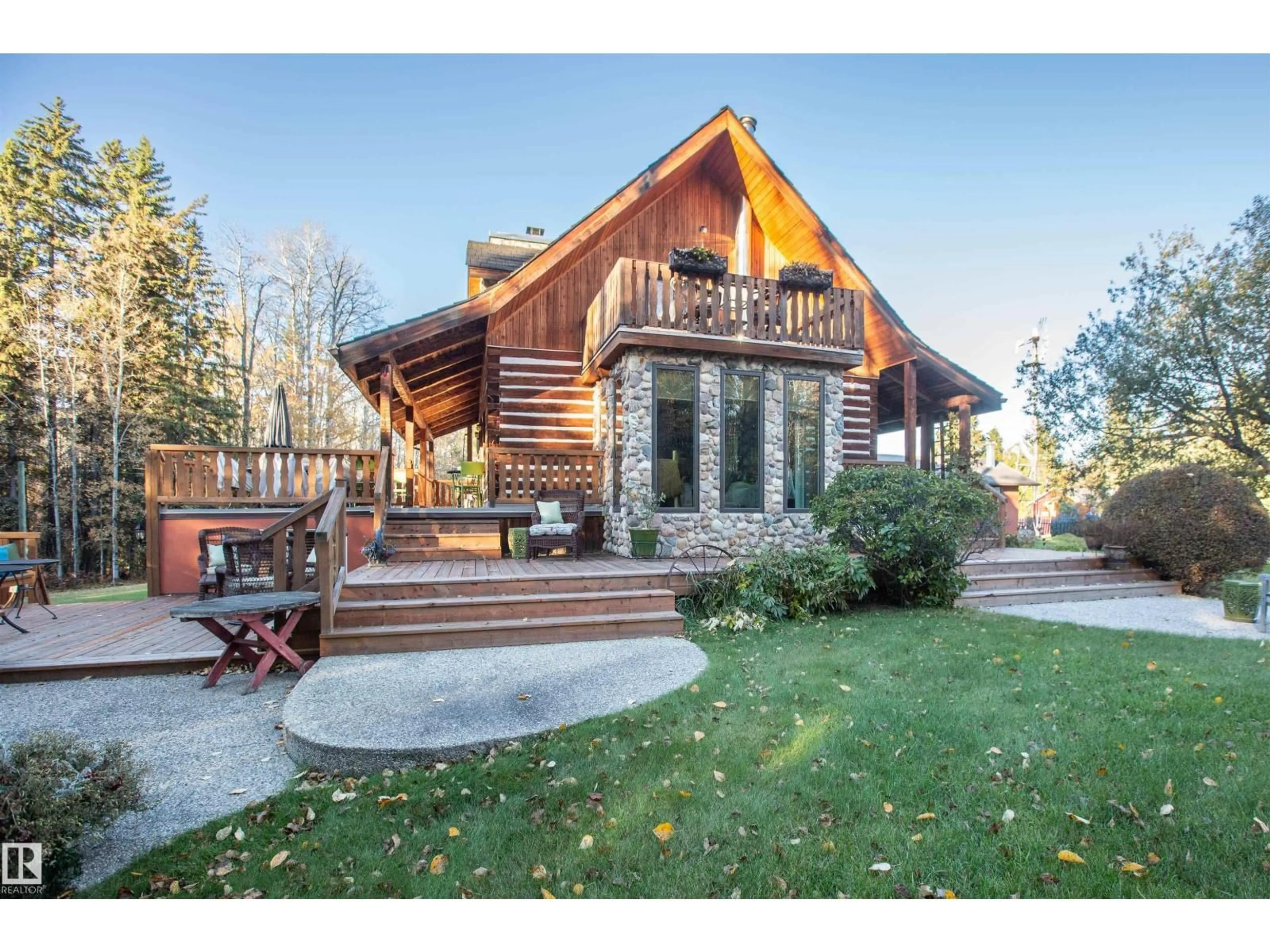 Patio, mountain view for 60428 RGE. RD., Rural Barrhead County Alberta T7N1N3