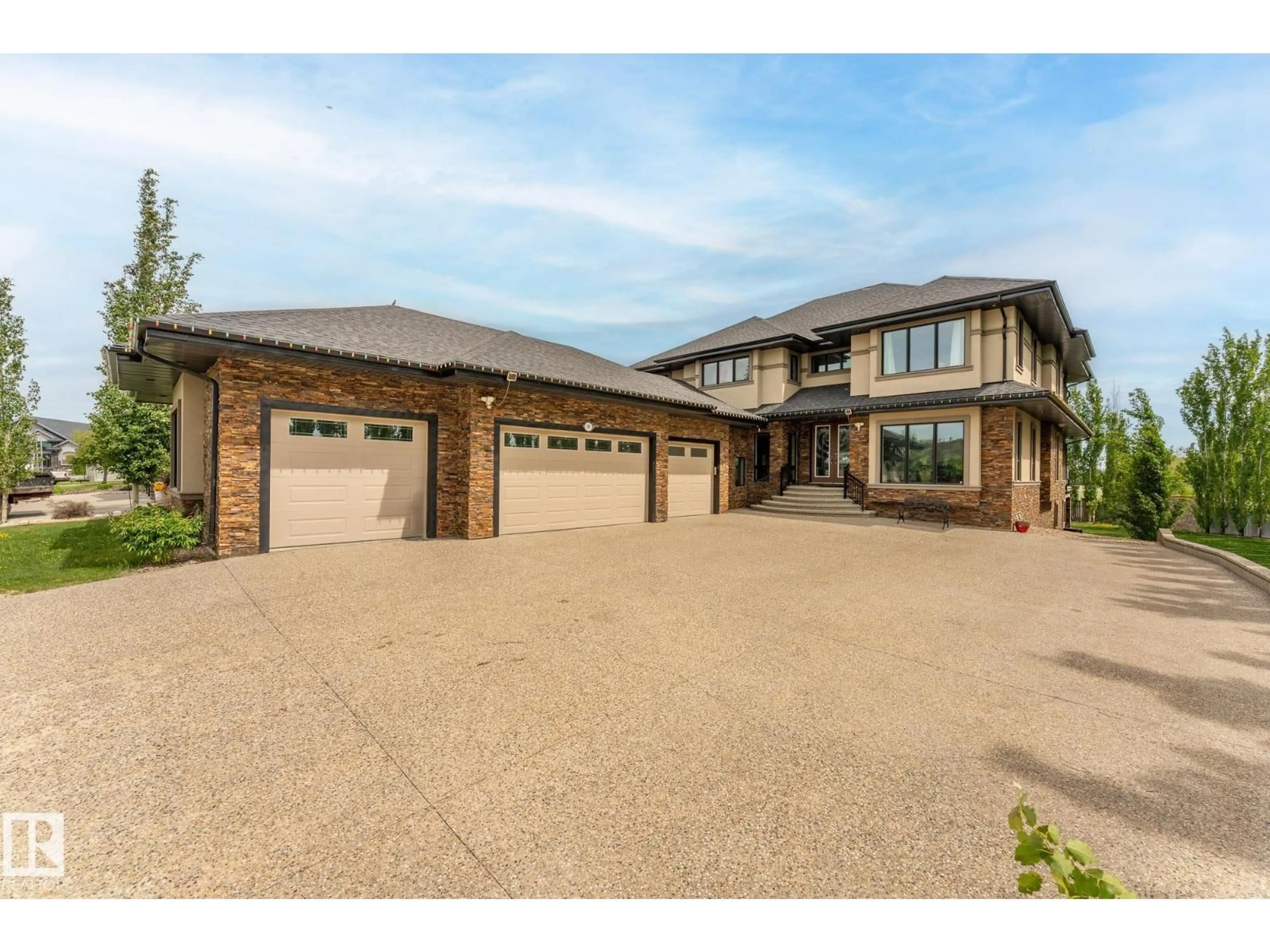 Home with brick exterior material, street for 54302 RGE ROAD 250, Rural Sturgeon County Alberta T8T0C9