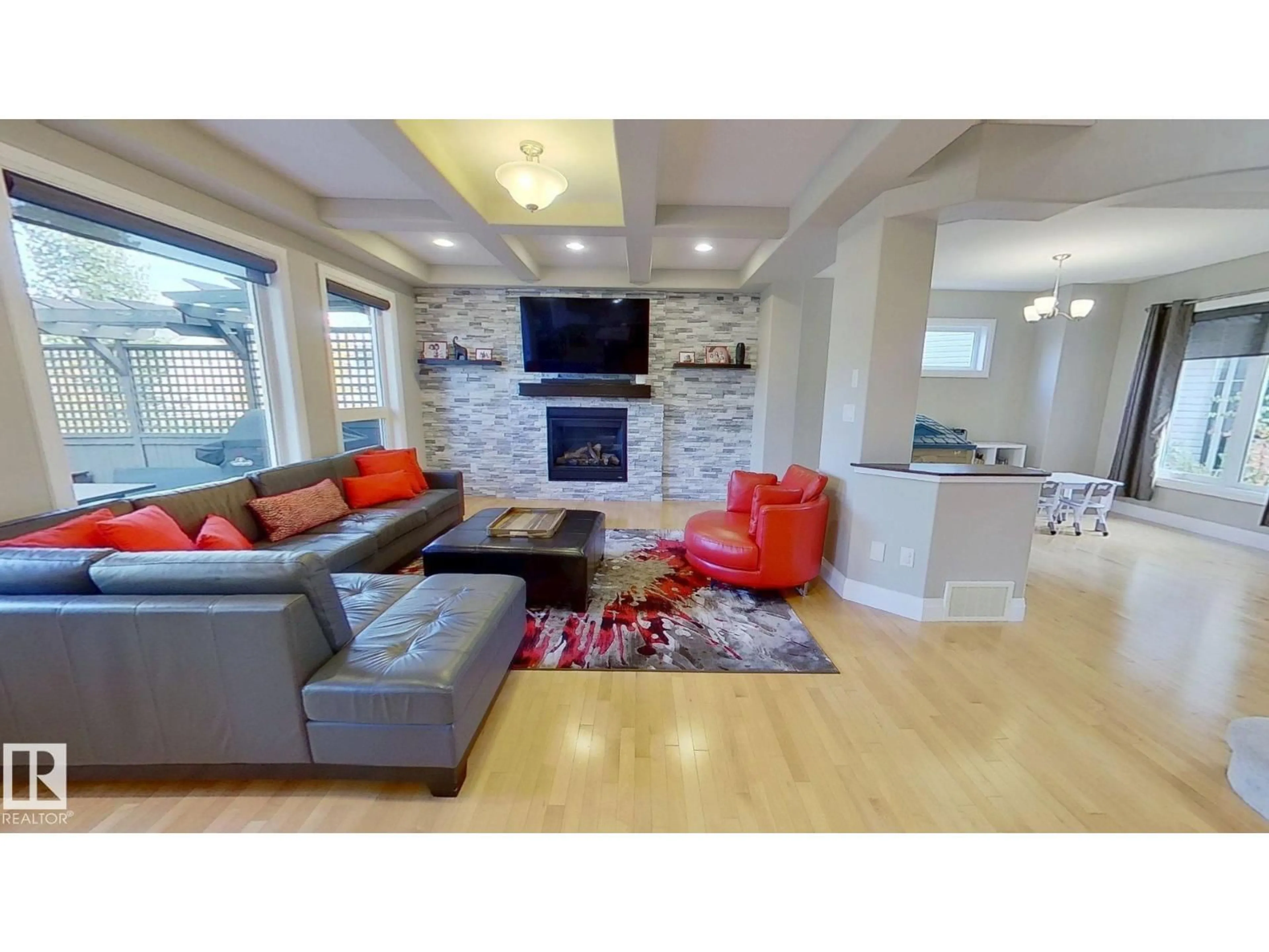 Living room with furniture, unknown for SW - 11628 16 AV, Edmonton Alberta T6W1M9