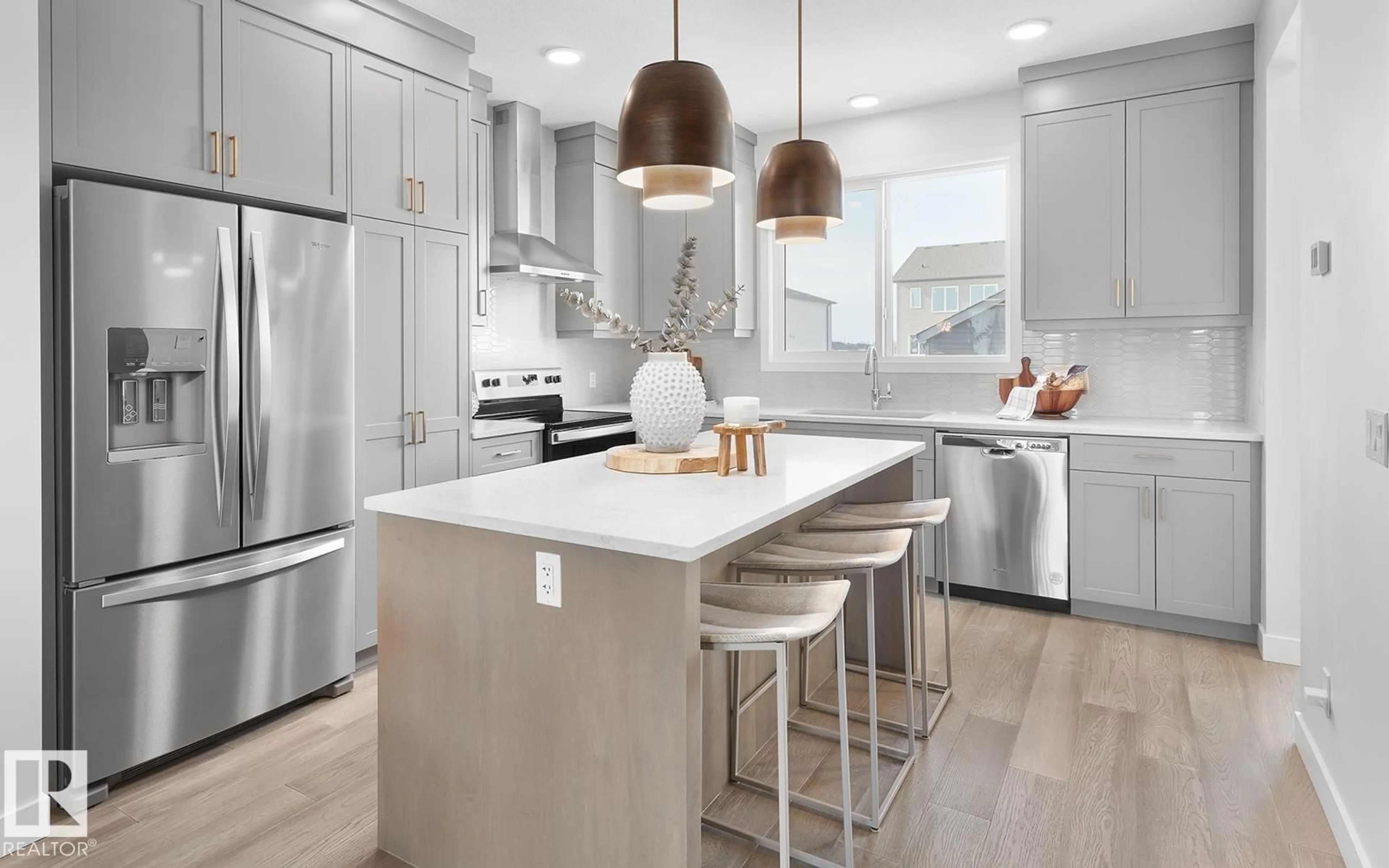 Contemporary kitchen, unknown for 2224 MUCKLEPLUM CR, Edmonton Alberta T6X3G7