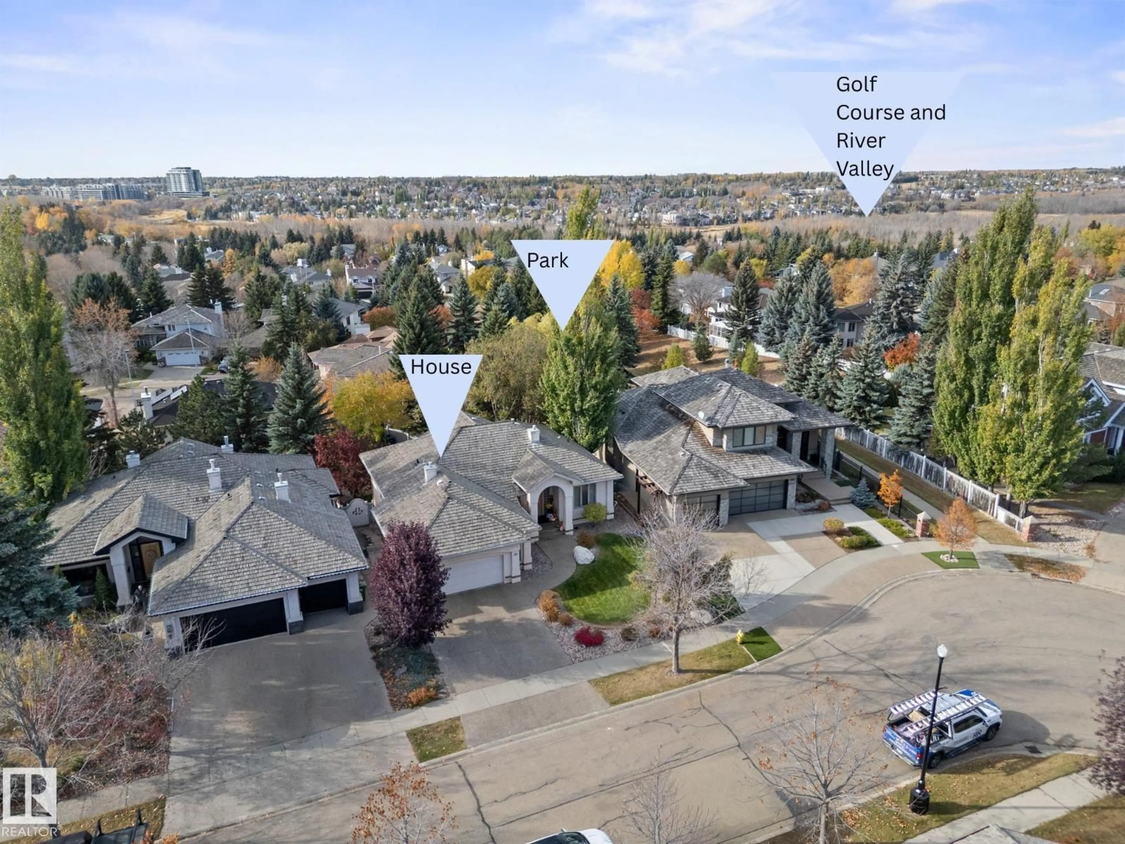 A pic from outside/outdoor area/front of a property/back of a property/a pic from drone, mountain view for 30 KINGSBURY CR, St. Albert Alberta T8N6W6