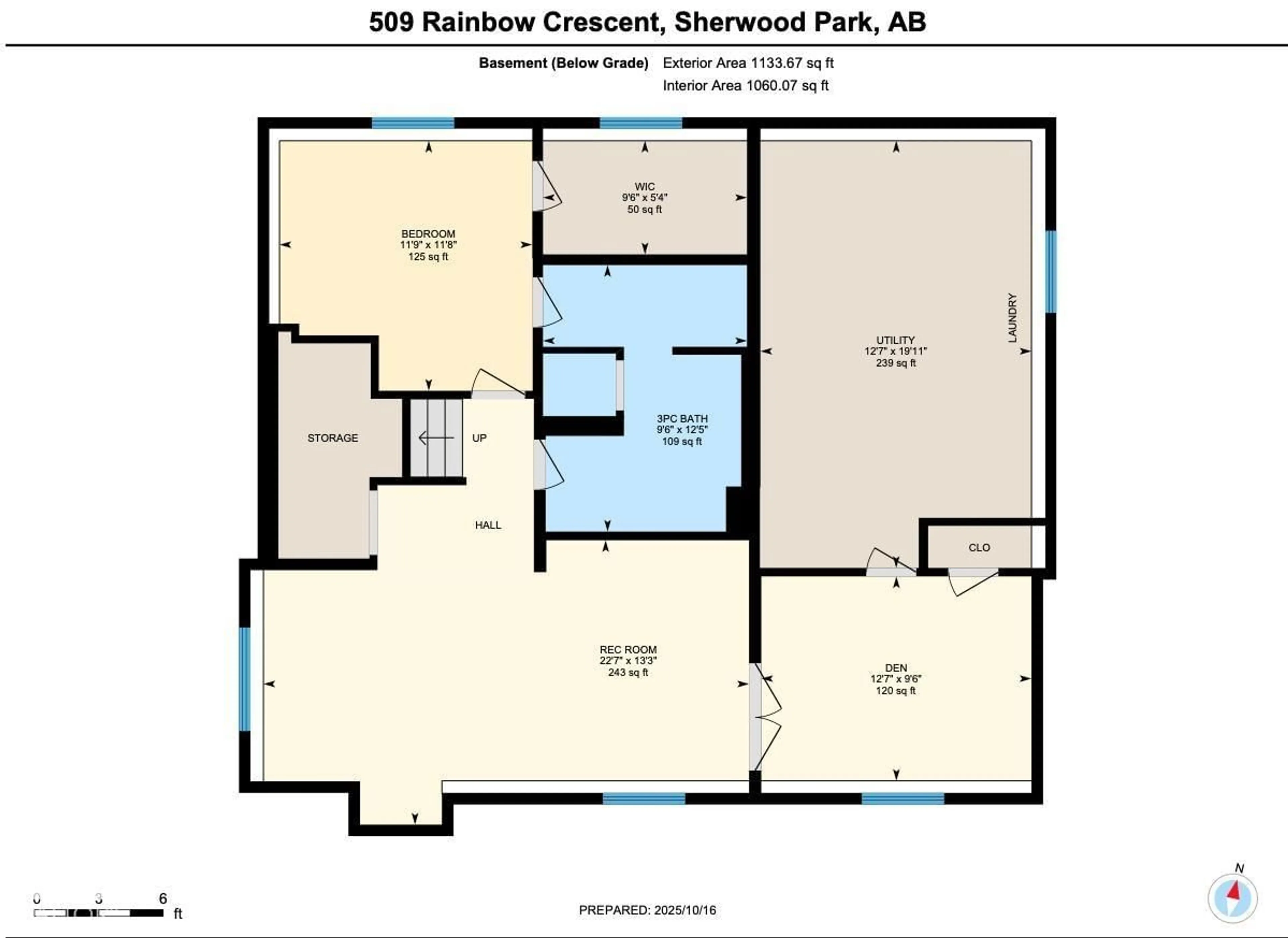 Floor plan for 509 RAINBOW CR, Sherwood Park Alberta T8A5M8