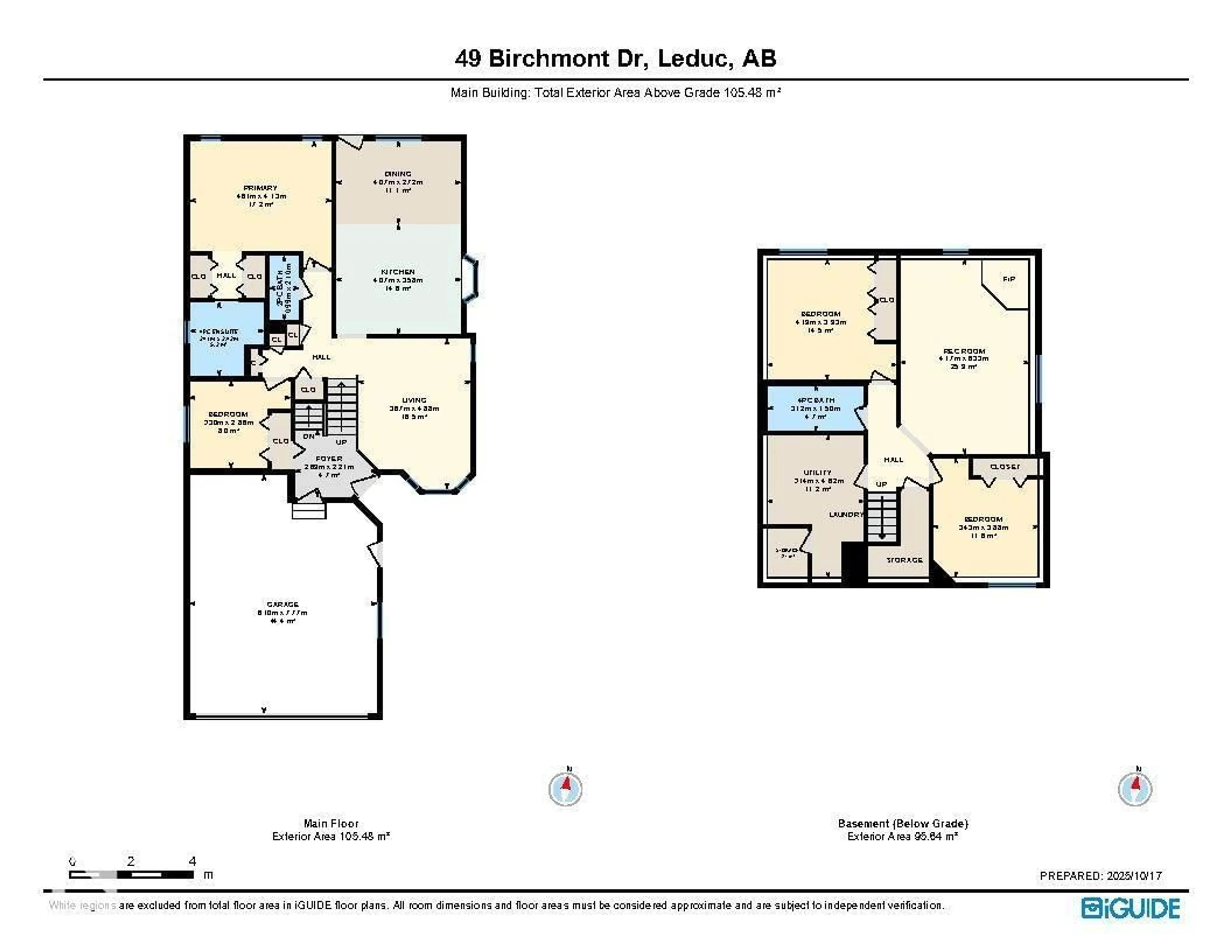 Floor plan for 49 BIRCHMONT DR, Leduc Alberta T9E8S4