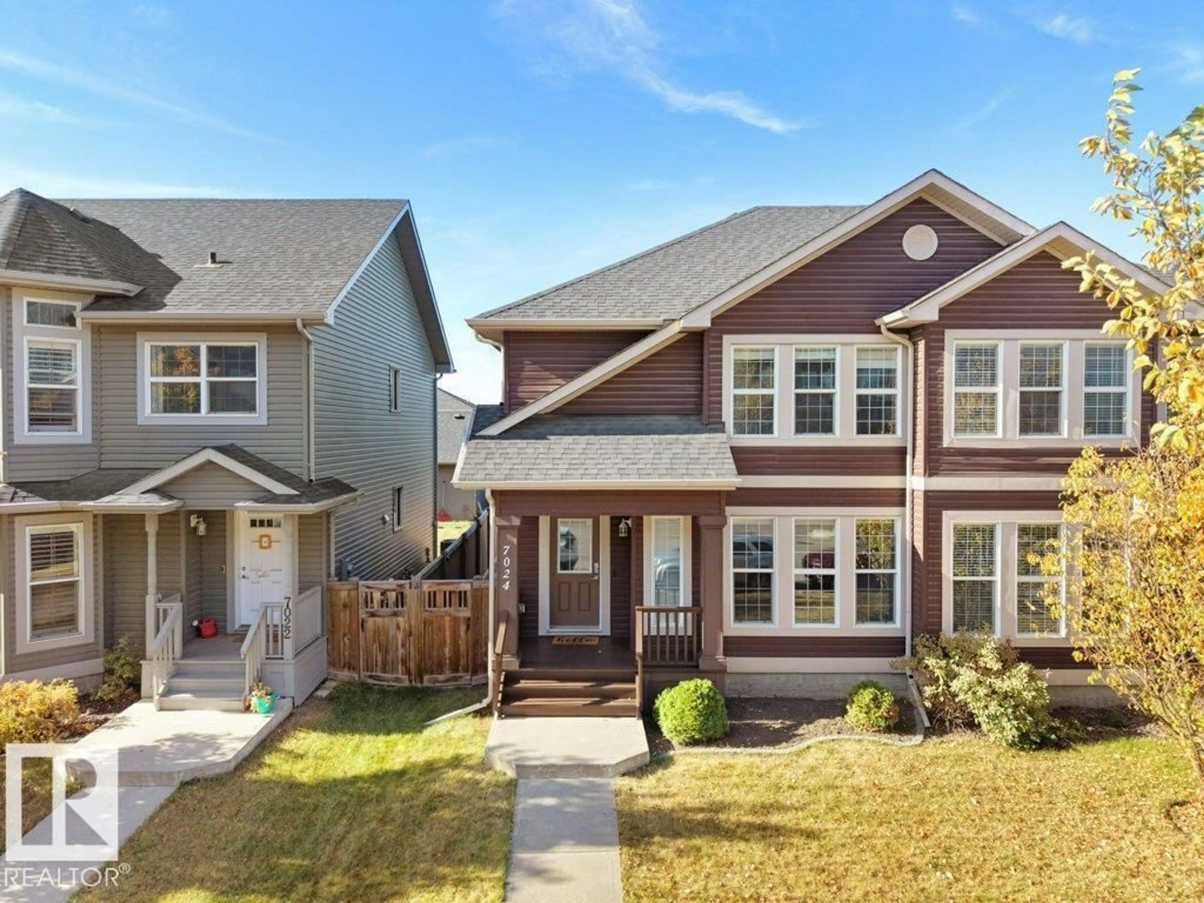 Home with vinyl exterior material, street for 7024 ETON BV, Sherwood Park Alberta T8H0K9