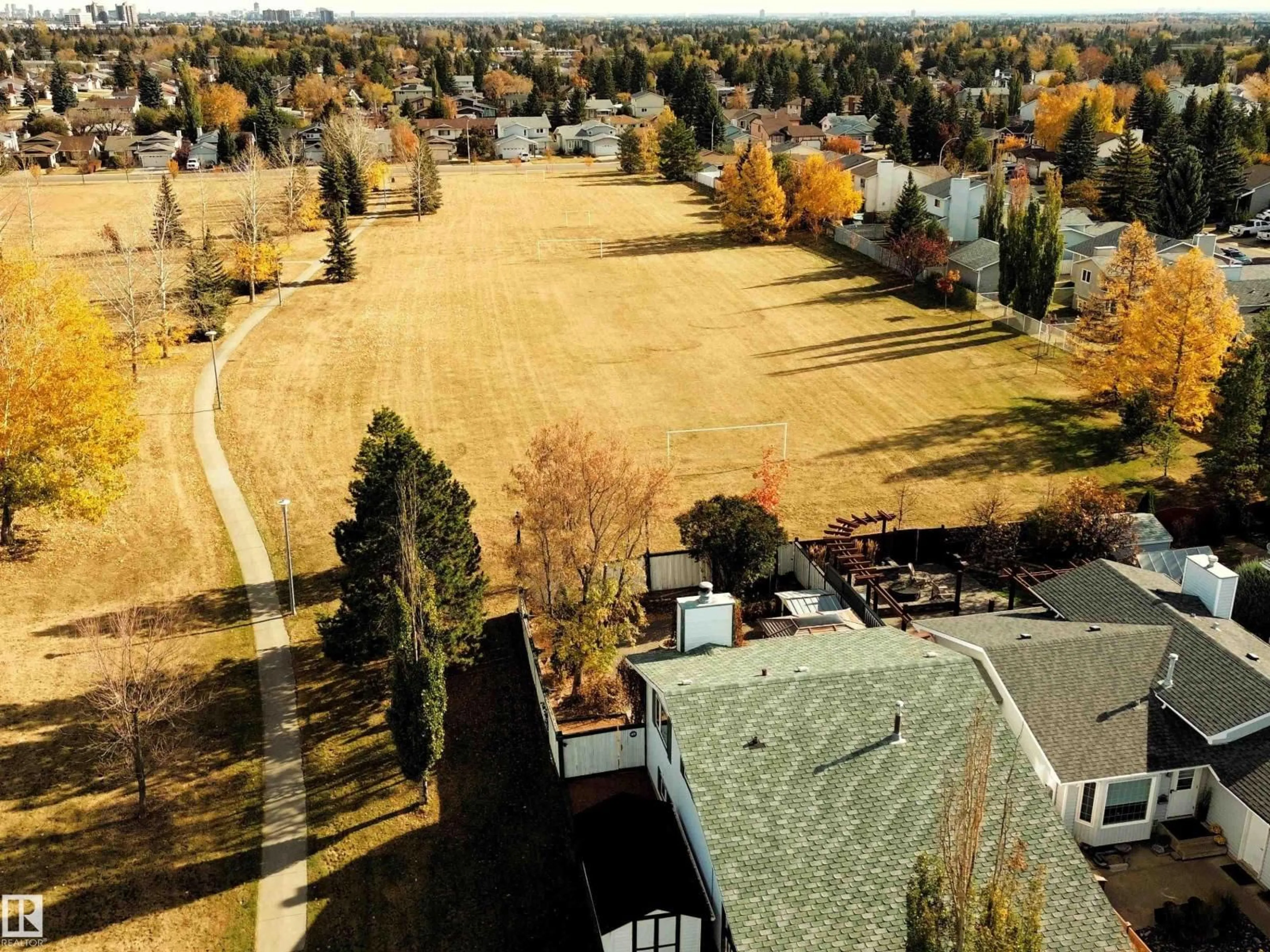 A pic from outside/outdoor area/front of a property/back of a property/a pic from drone, mountain view for NW - 8223 189A ST, Edmonton Alberta T5T4Z7