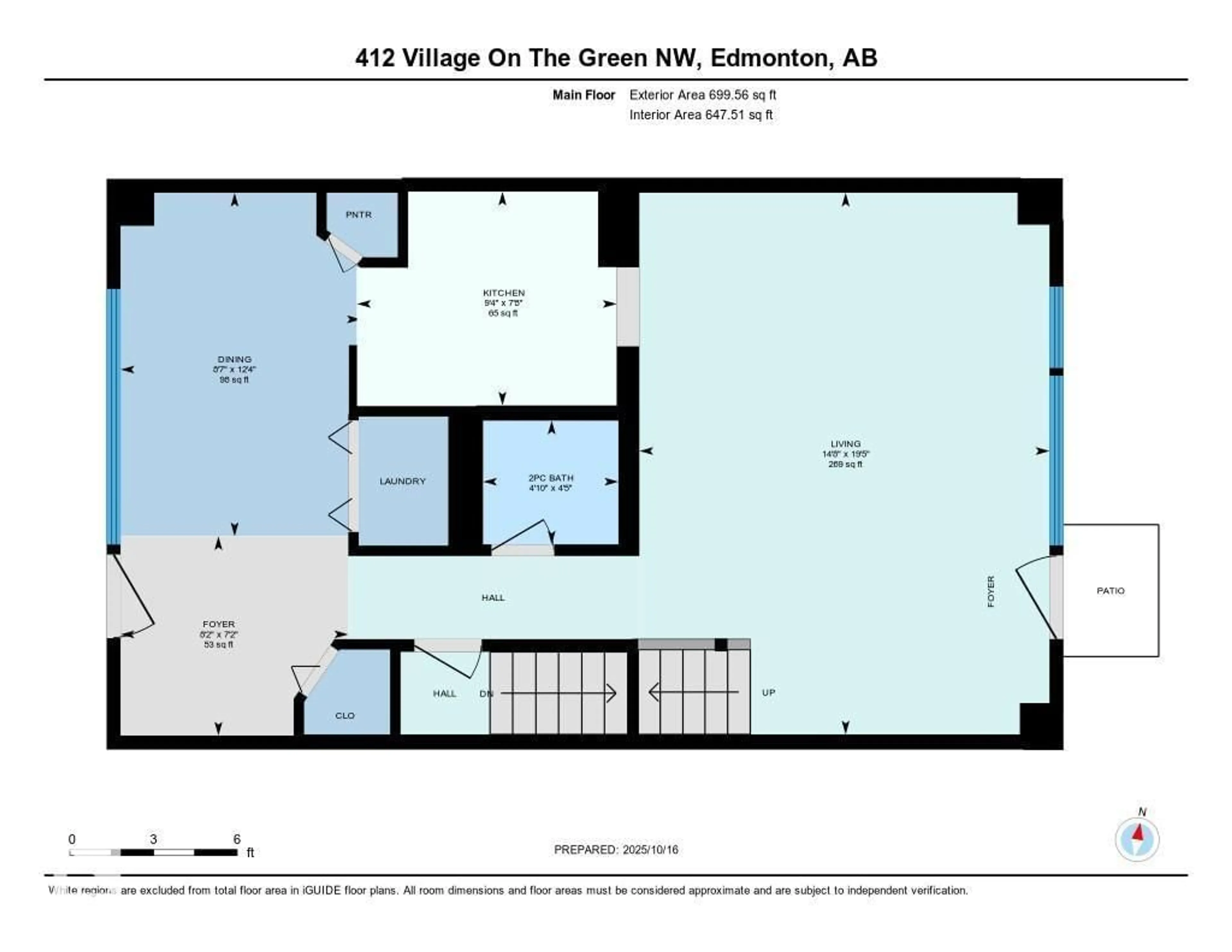 Floor plan for 412 VILLAGE ON THE GREEN GR, Edmonton Alberta T5A1H2