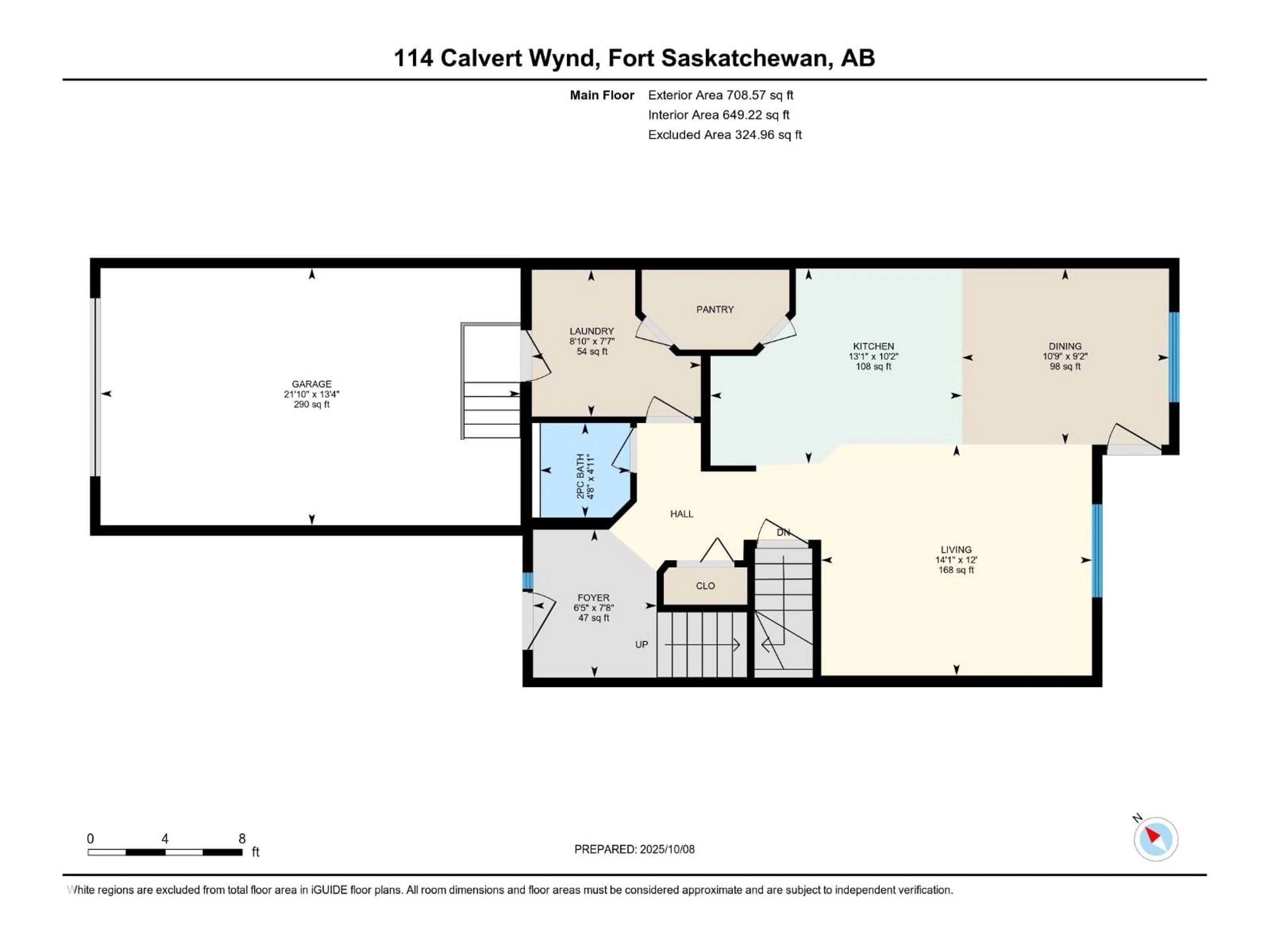 Floor plan for 114 CALVERT WD, Fort Saskatchewan Alberta T8L0C4
