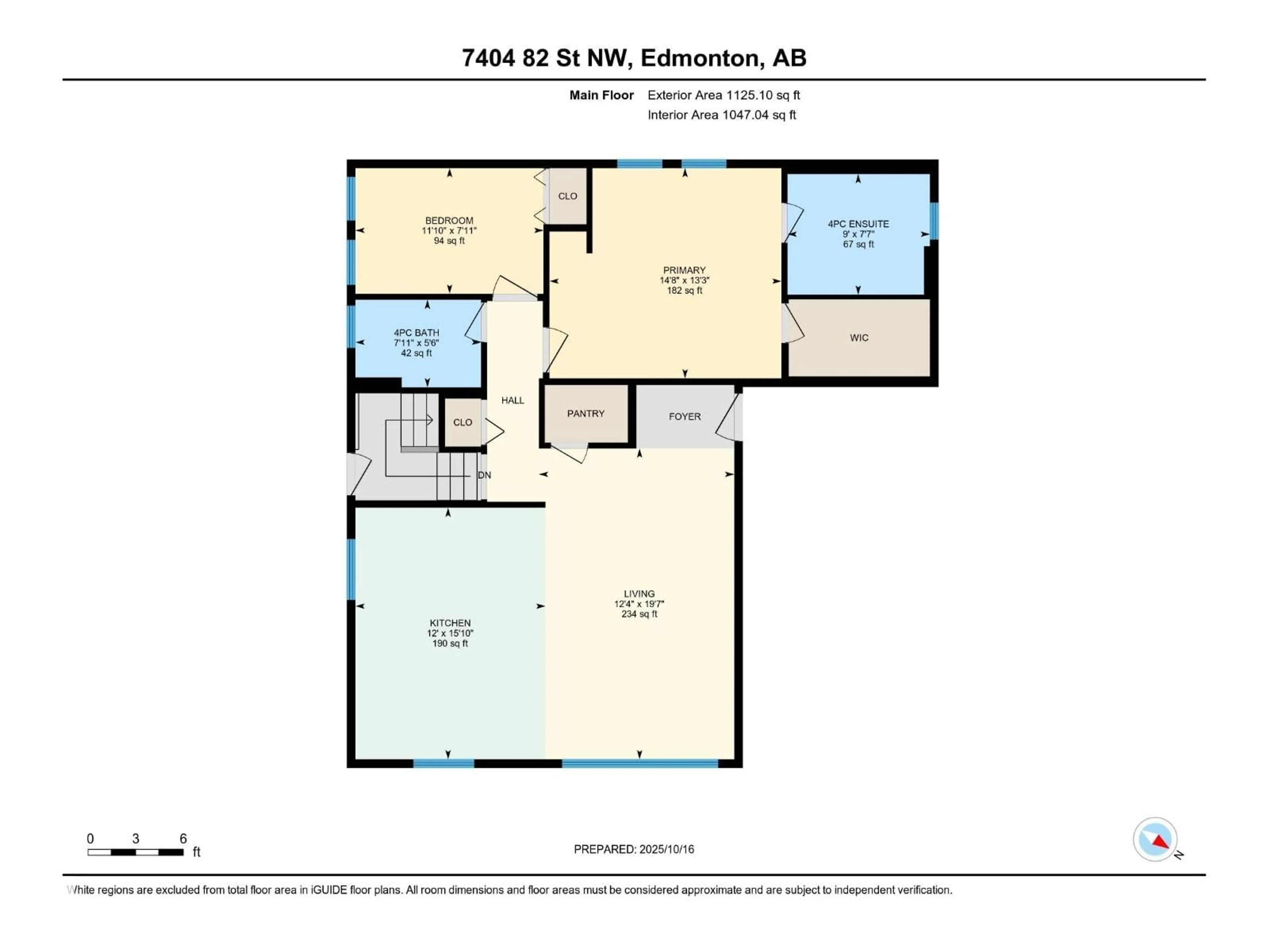 Floor plan for 7404 82 ST, Edmonton Alberta T6C2X1