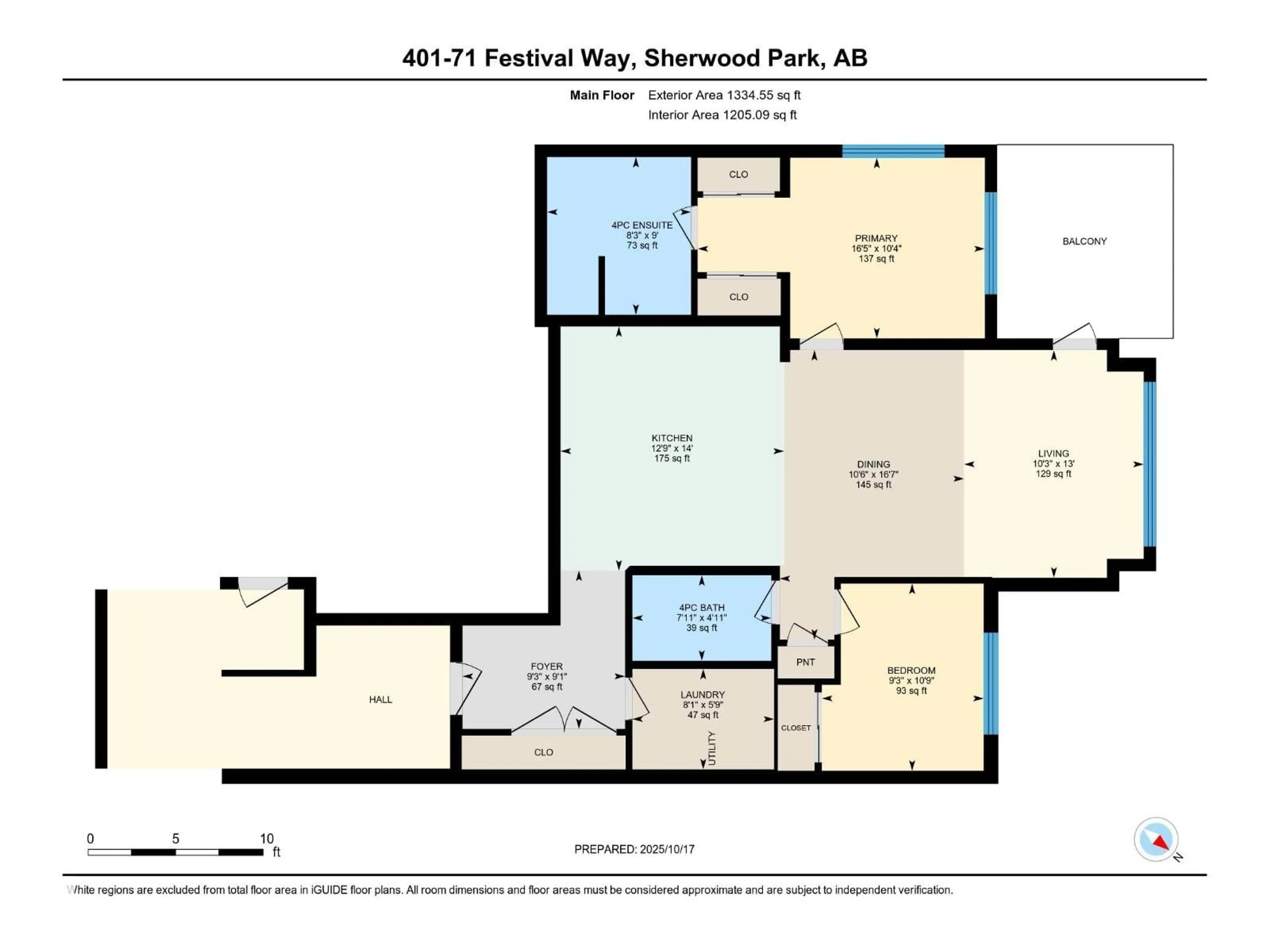 Floor plan for #401 - 71 FESTIVAL WY, Sherwood Park Alberta T8A4Z1