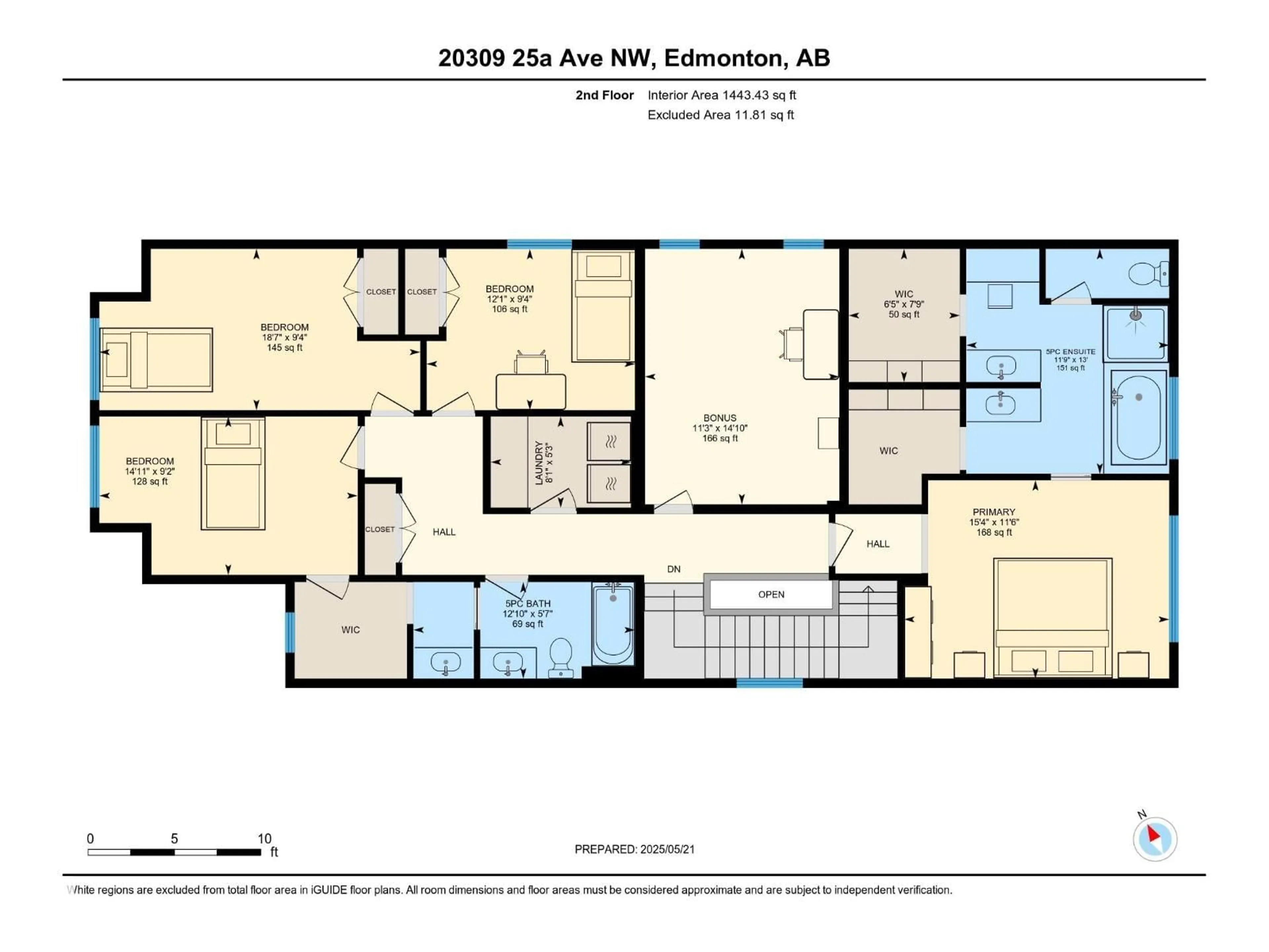 Floor plan for 20309 25A AV, Edmonton Alberta T6M1N8