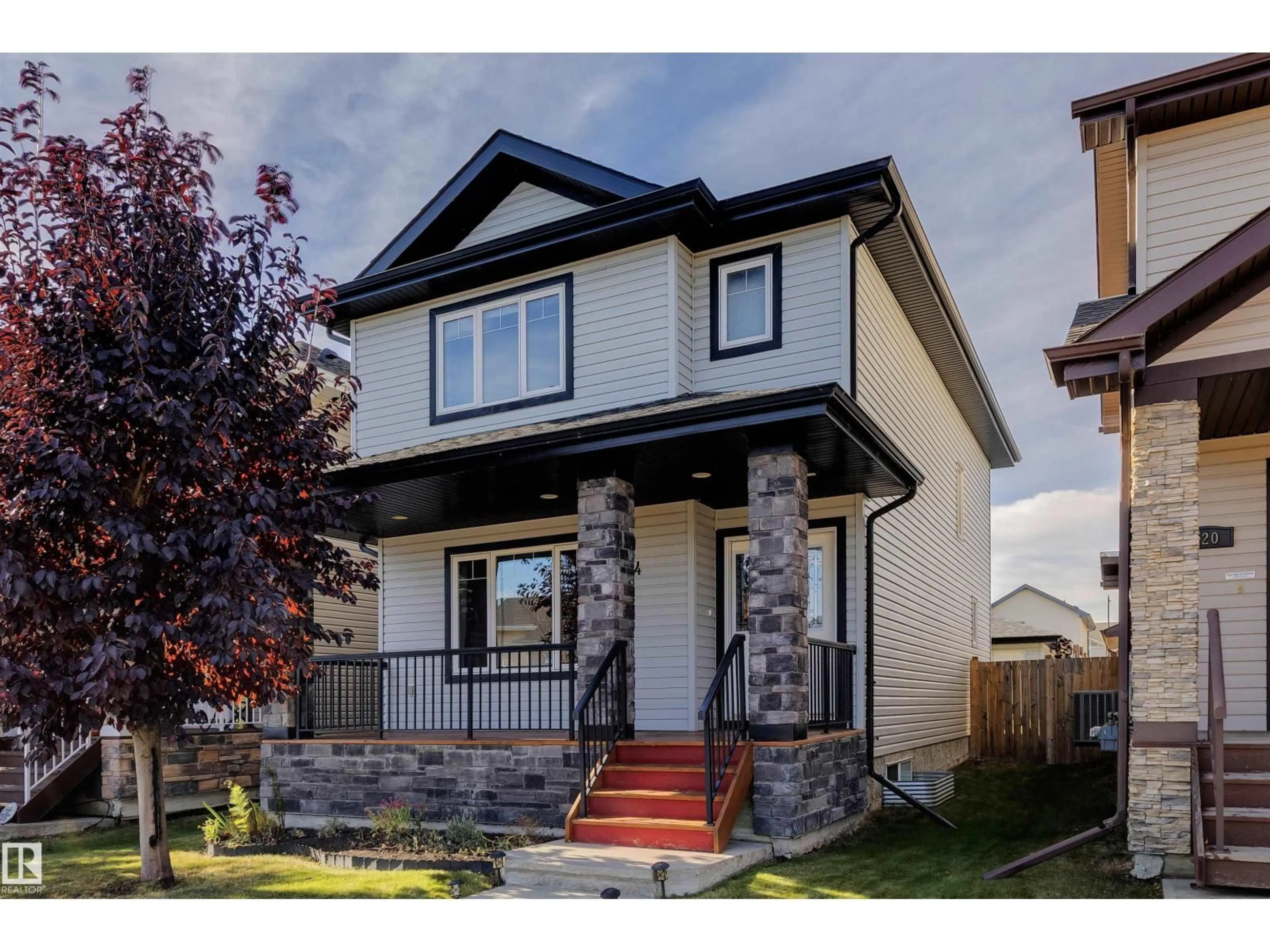 Home with brick exterior material, street for 124 ALLARD WY, Fort Saskatchewan Alberta T8L0N4
