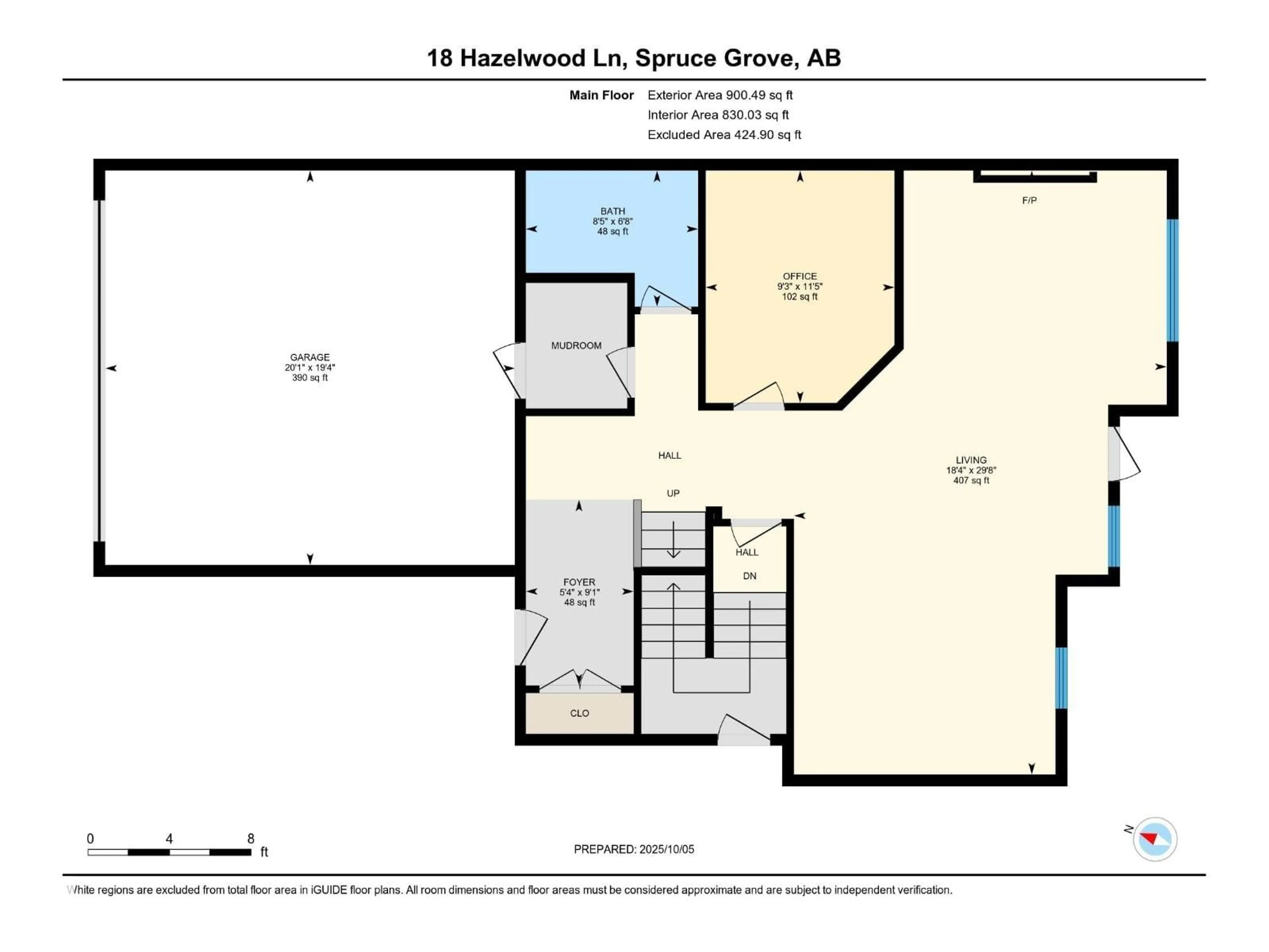 Floor plan for 18 HAZELWOOD LN, Spruce Grove Alberta T7X0R7