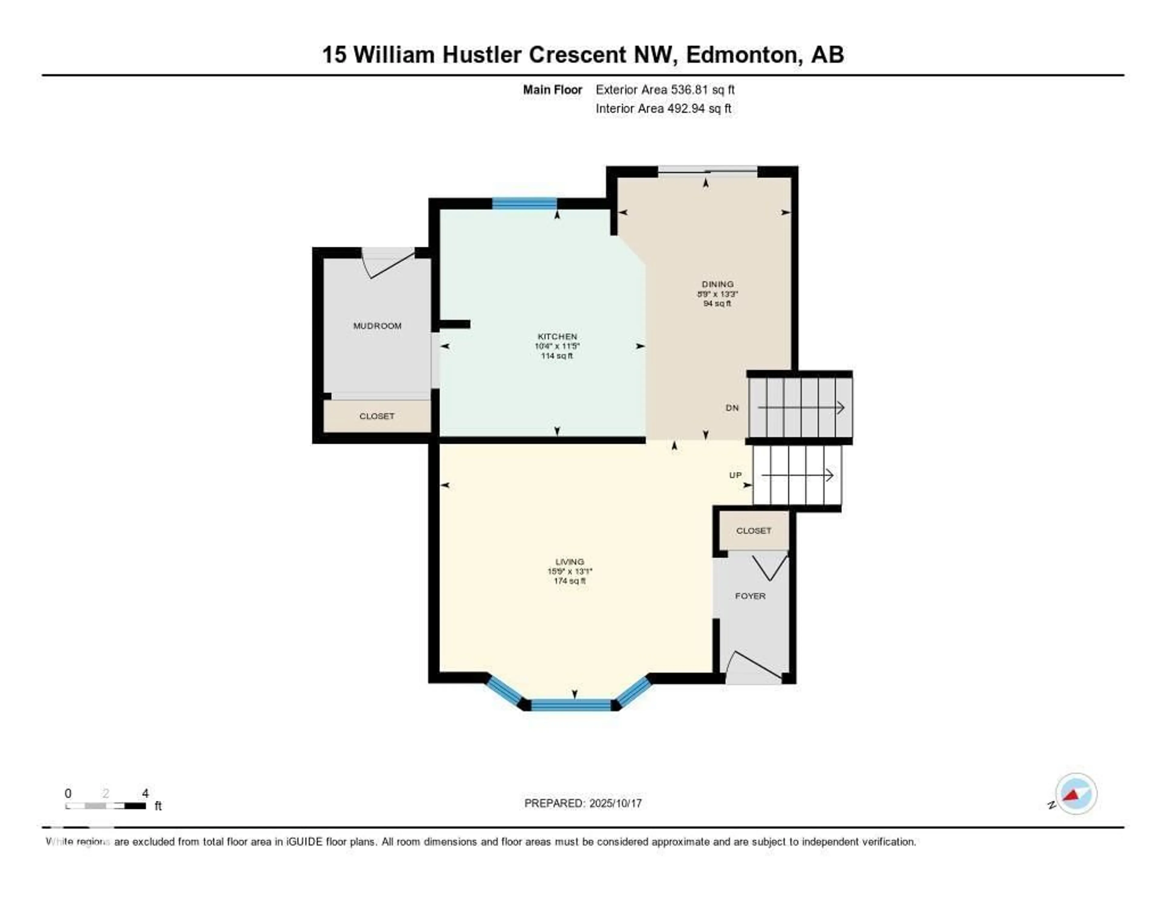 Floor plan for 15 WILLIAM HUSTLER CR, Edmonton Alberta T5A4C1