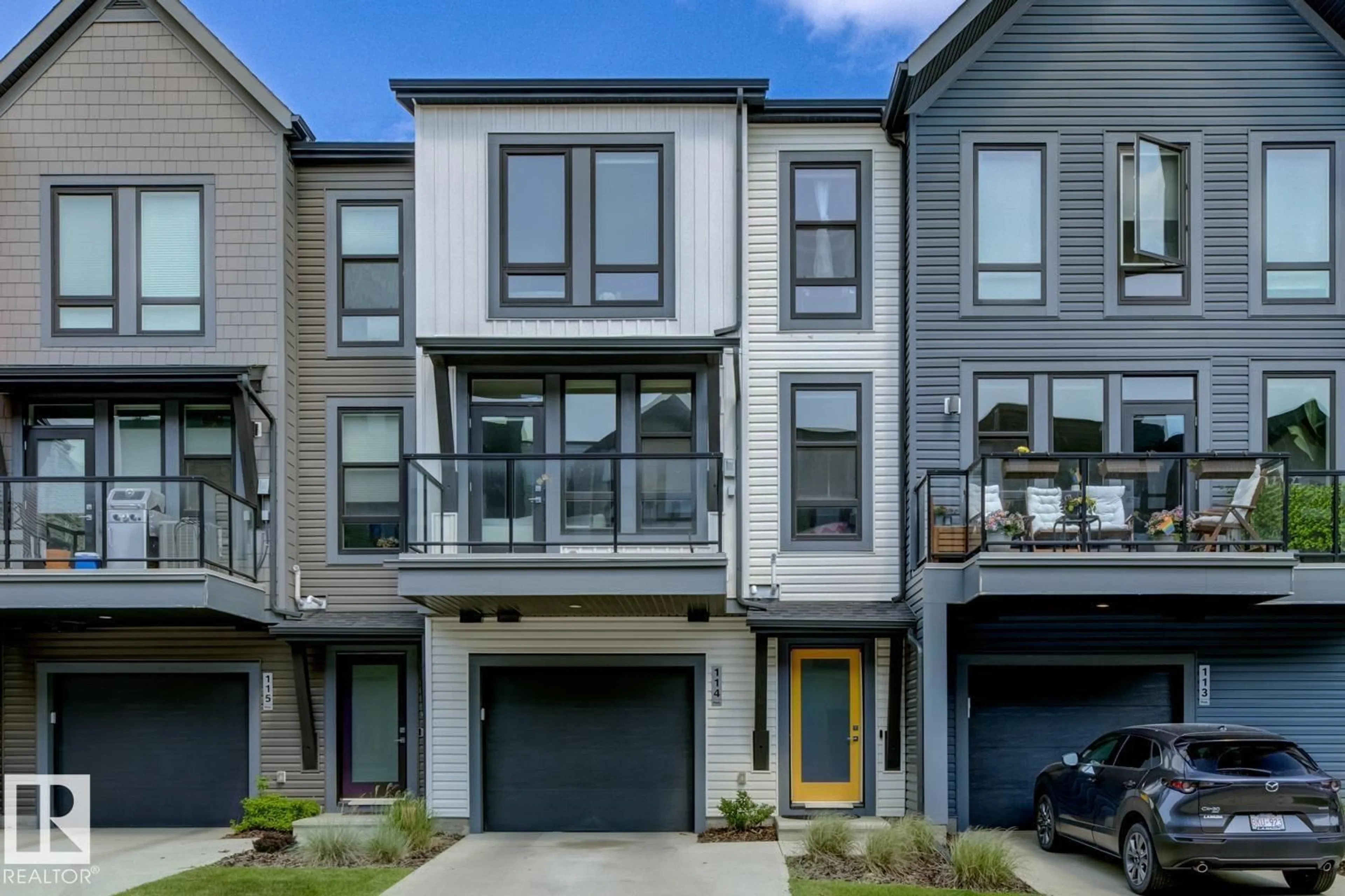 Home with vinyl exterior material, street for #114 - 1304 RUTHERFORD RD, Edmonton Alberta T6W0B4