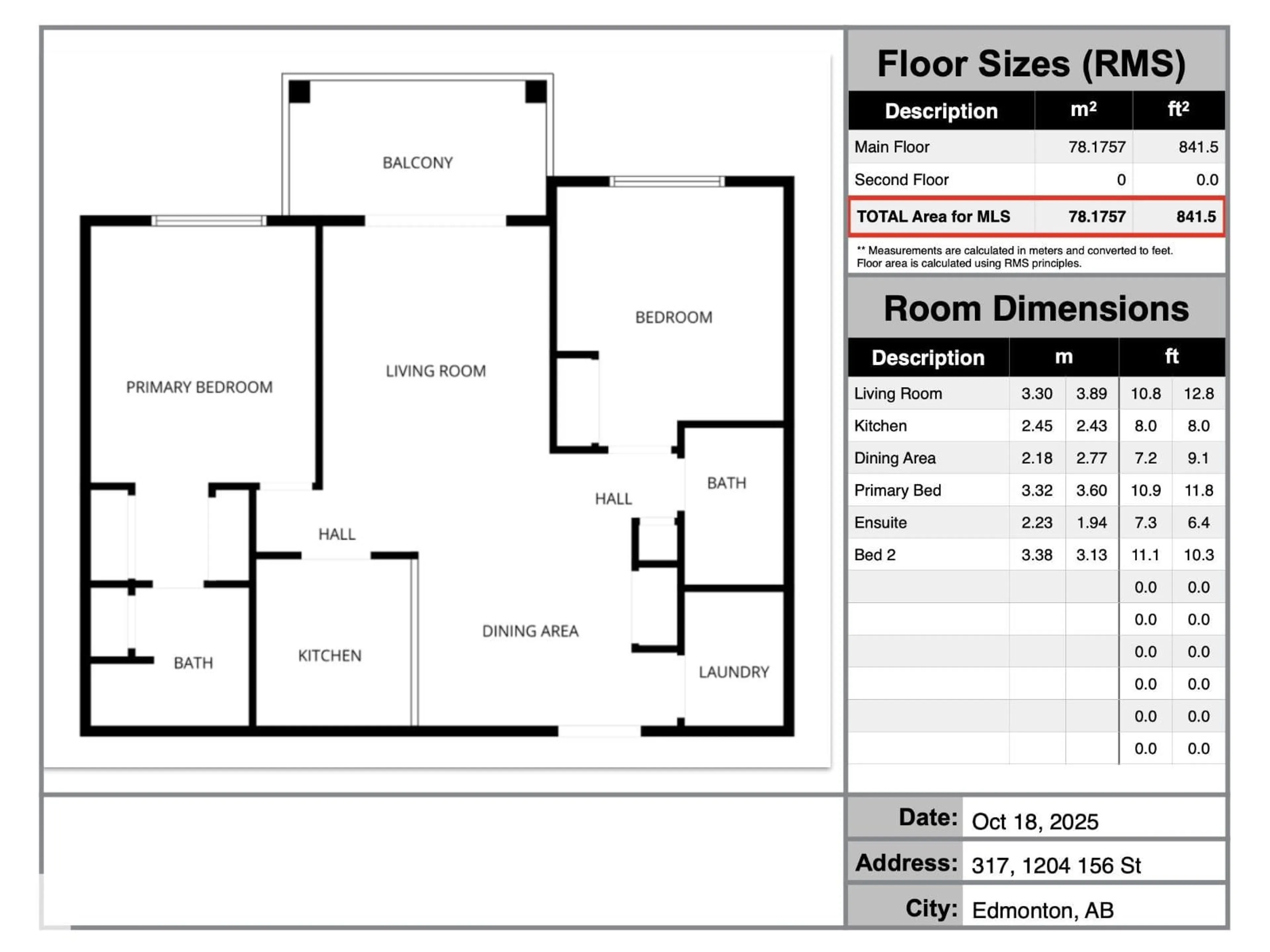 Floor plan for 317 - 1204 156 ST, Edmonton Alberta T6R0R6