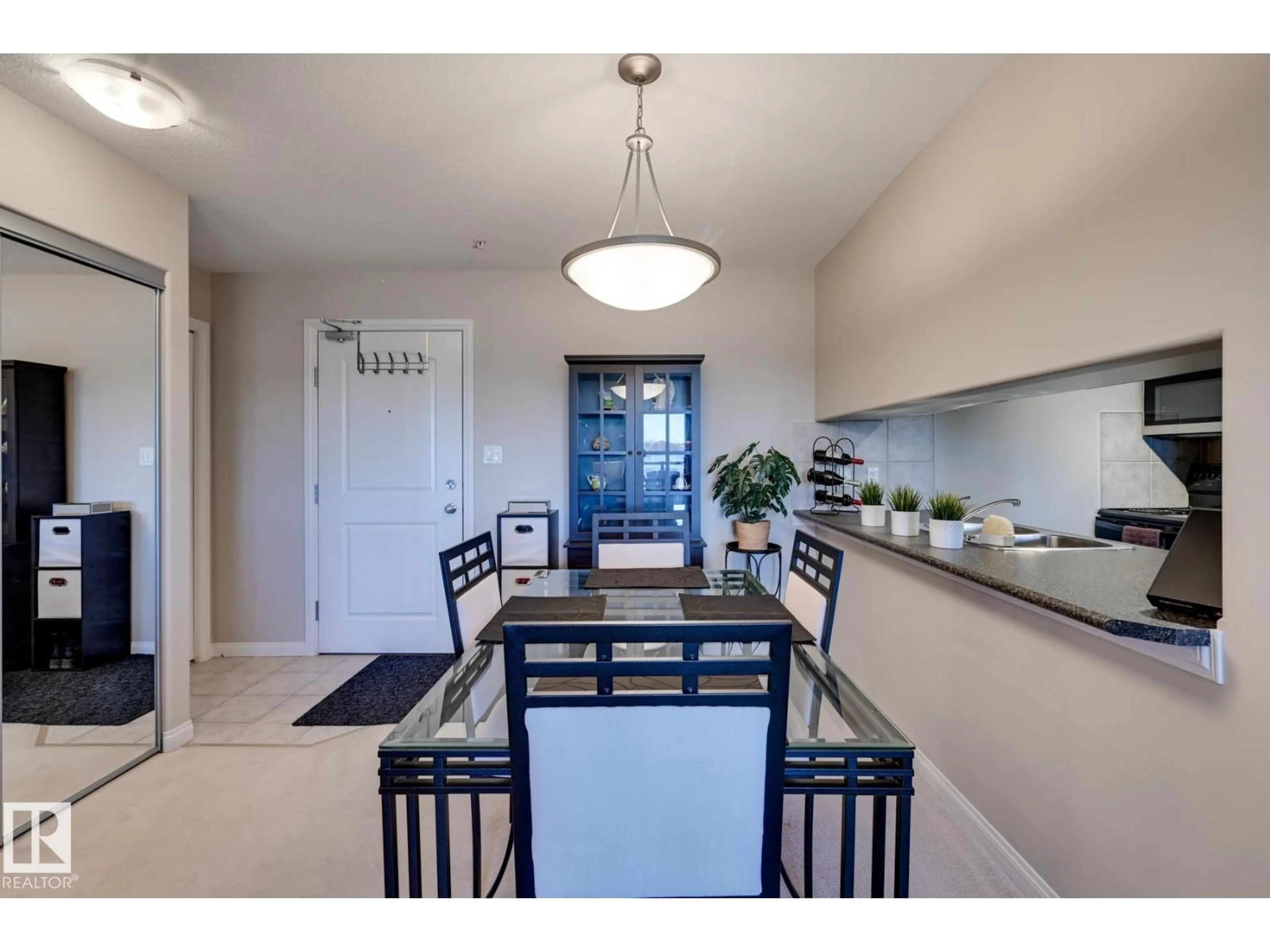 Open concept kitchen, ceramic/tile floor for 317 - 1204 156 ST, Edmonton Alberta T6R0R6