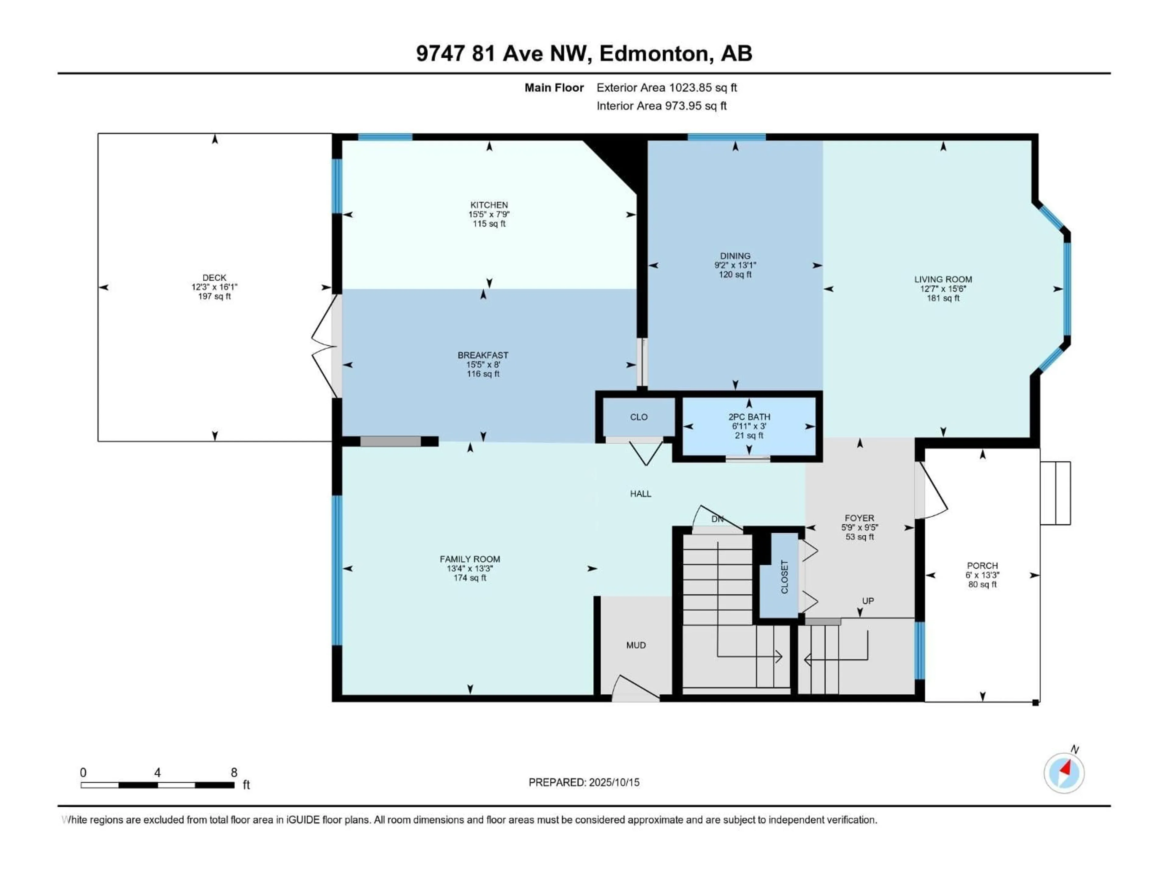 Floor plan for 9747 81 AV, Edmonton Alberta T6E1W1