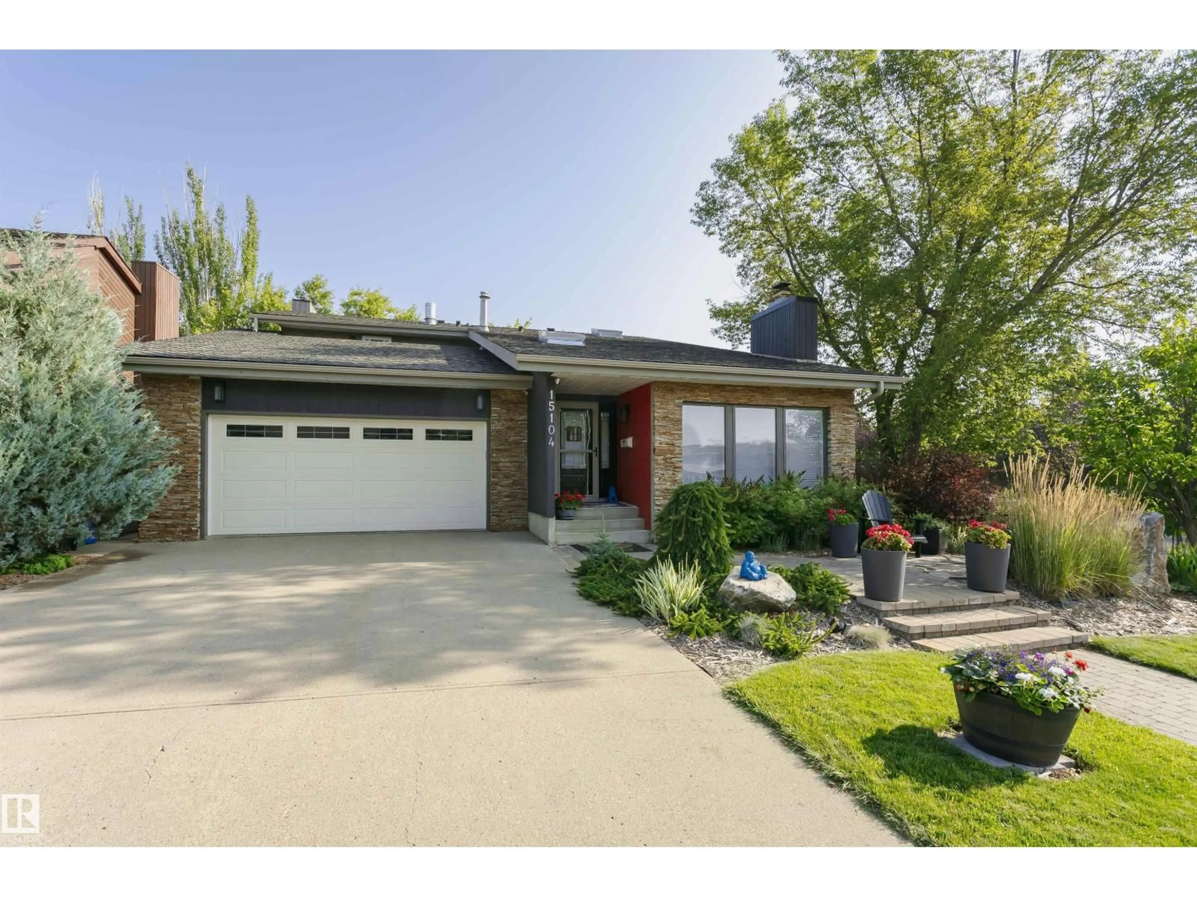 Home with brick exterior material, street for 15104 42 AV, Edmonton Alberta T6W1A5