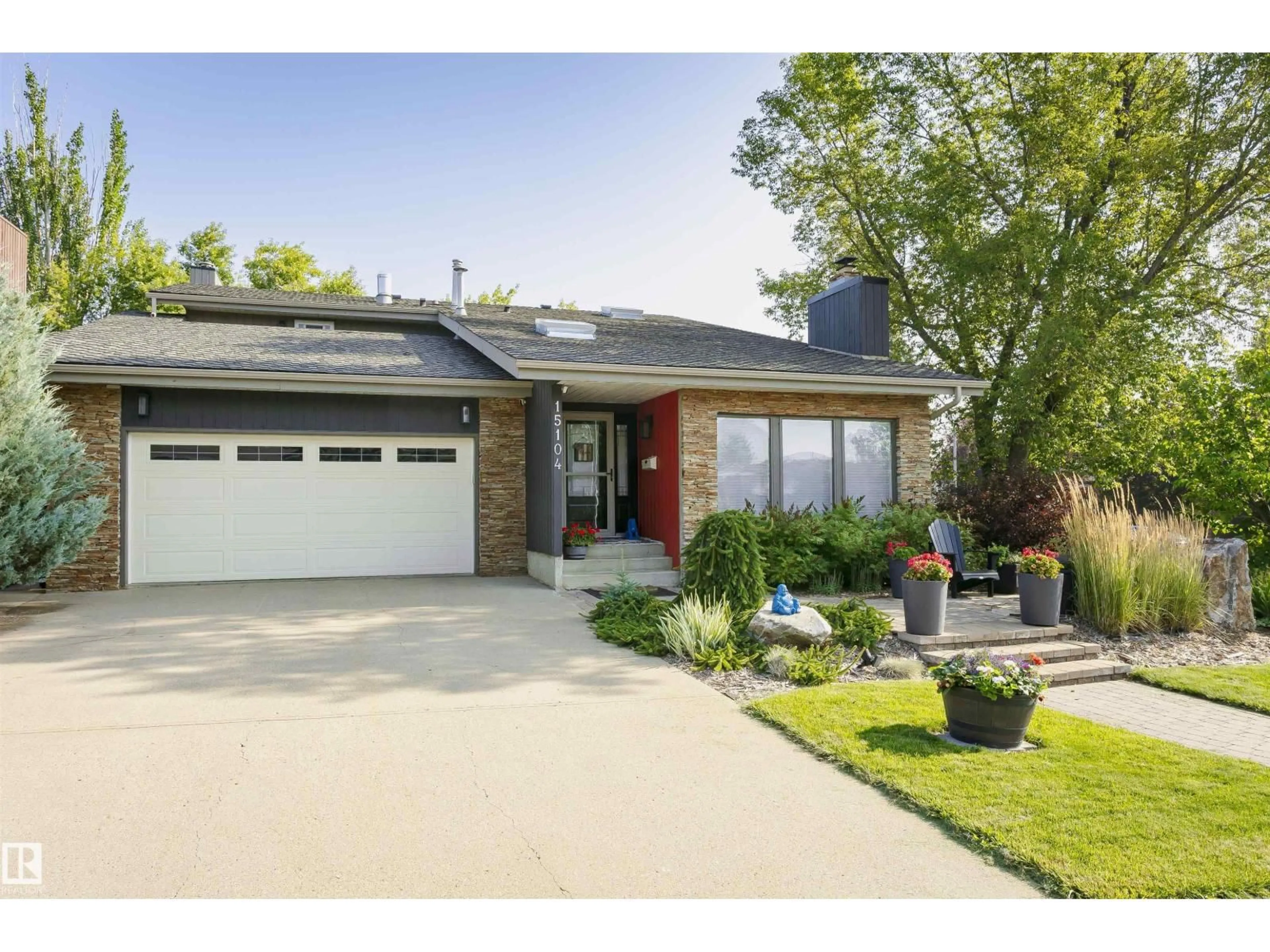 Home with brick exterior material, street for 15104 42 AV, Edmonton Alberta T6W1A5