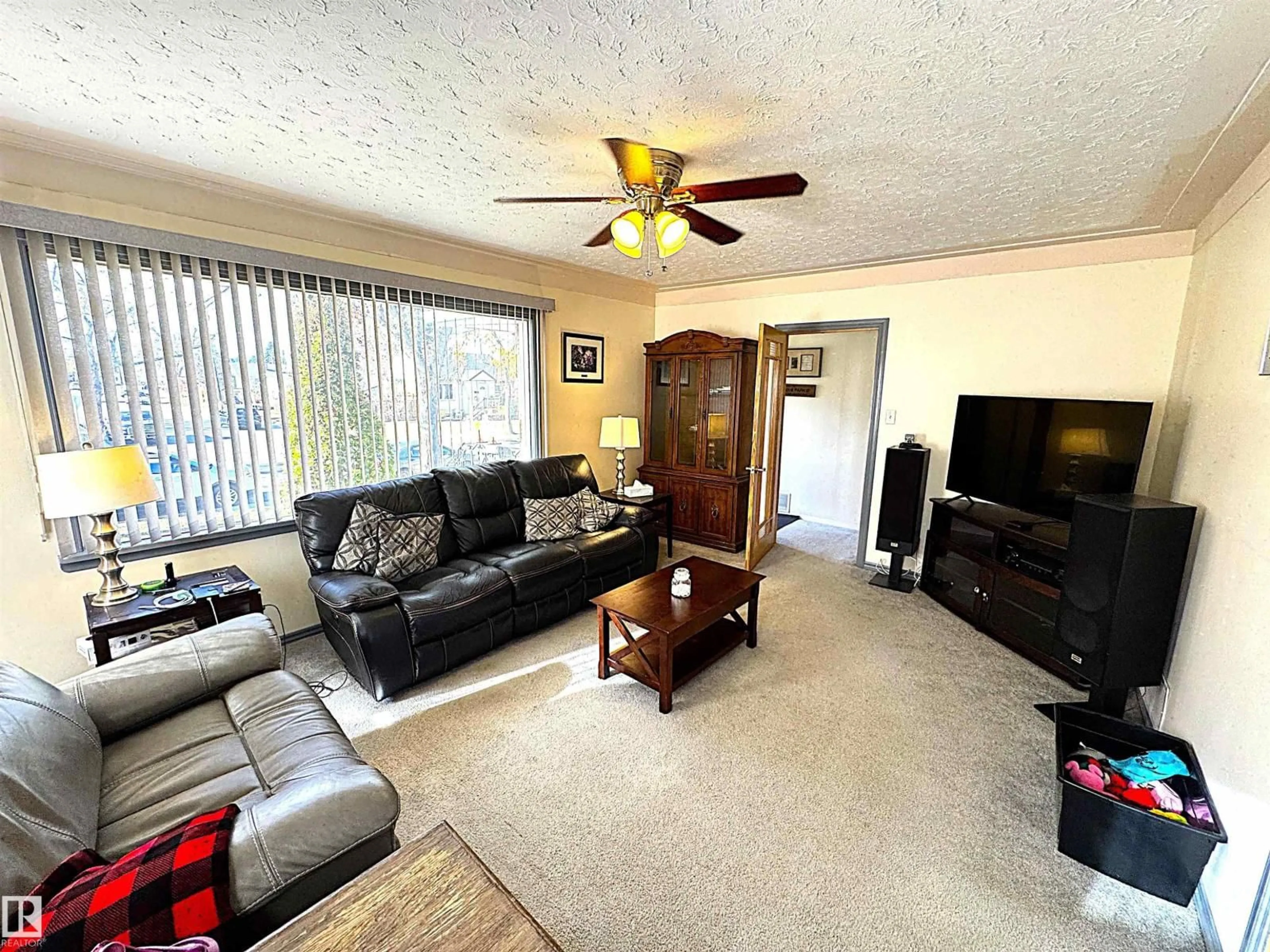 Living room with furniture, unknown for NW - 13019 120 ST, Edmonton Alberta T5E5P1