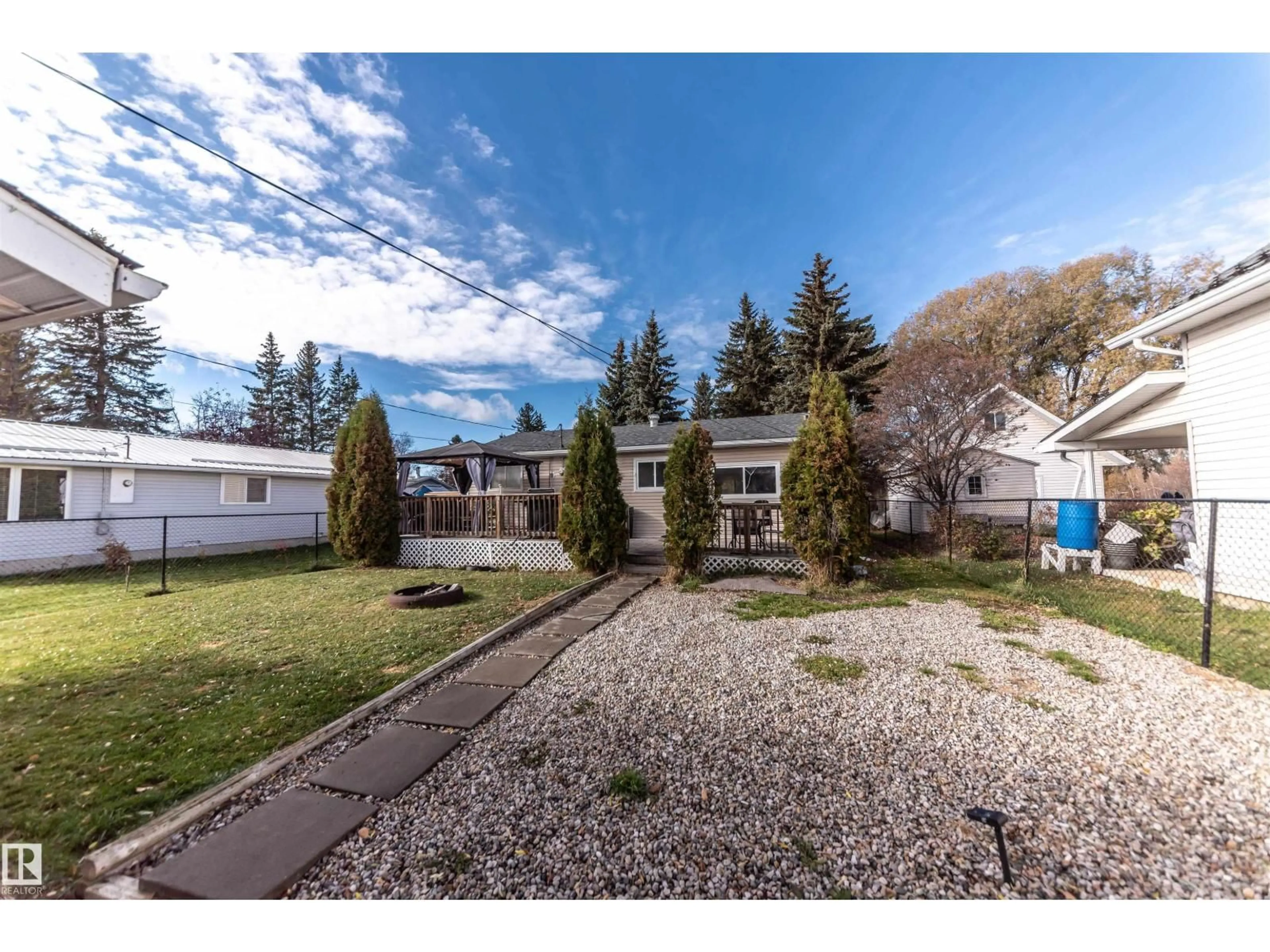 A pic from outside/outdoor area/front of a property/back of a property/a pic from drone, mountain view for 5021 LAKEVIEW, Rural Lac Ste. Anne County Alberta T0E0A0