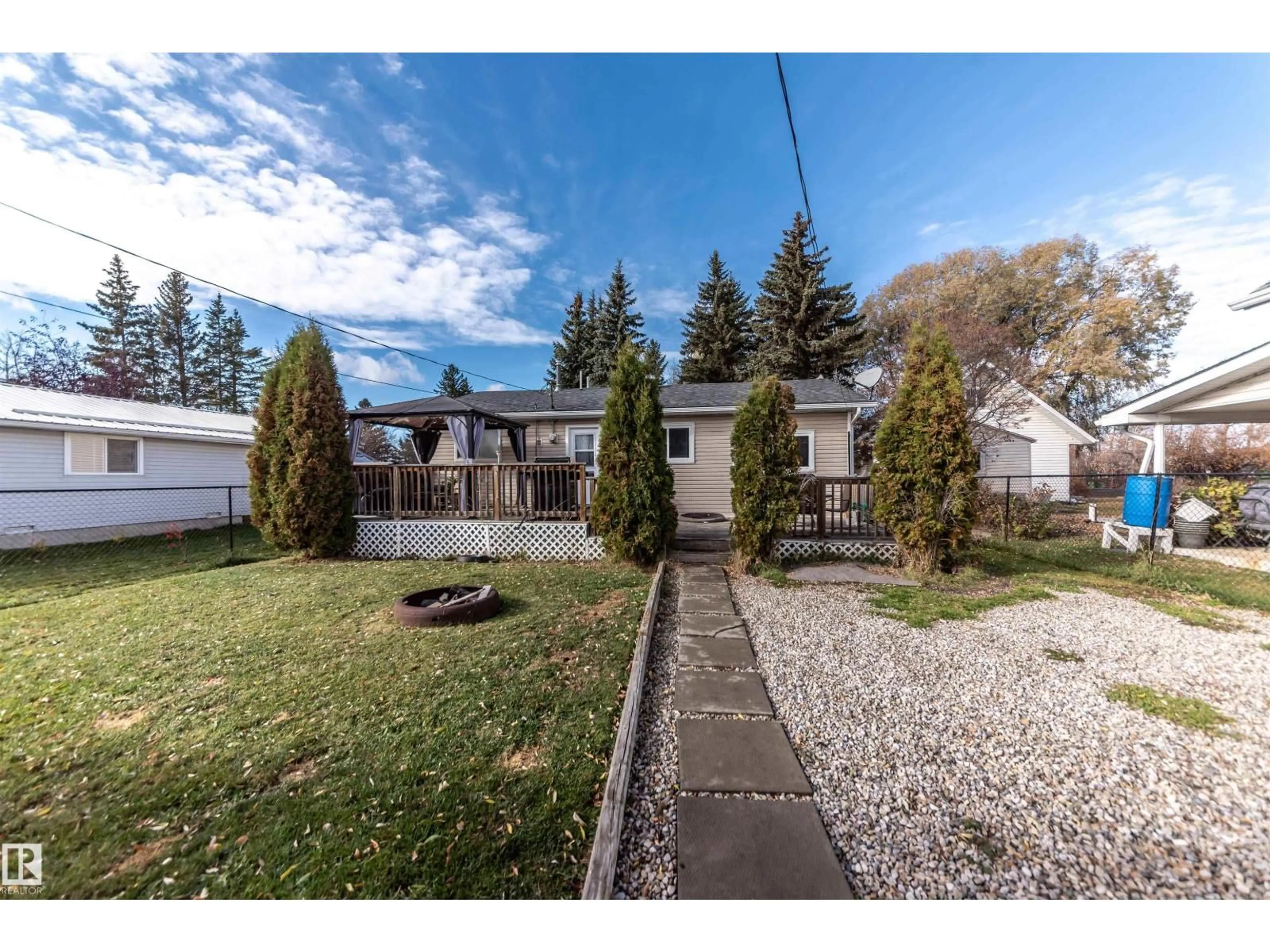 A pic from outside/outdoor area/front of a property/back of a property/a pic from drone, street for 5021 LAKEVIEW, Rural Lac Ste. Anne County Alberta T0E0A0