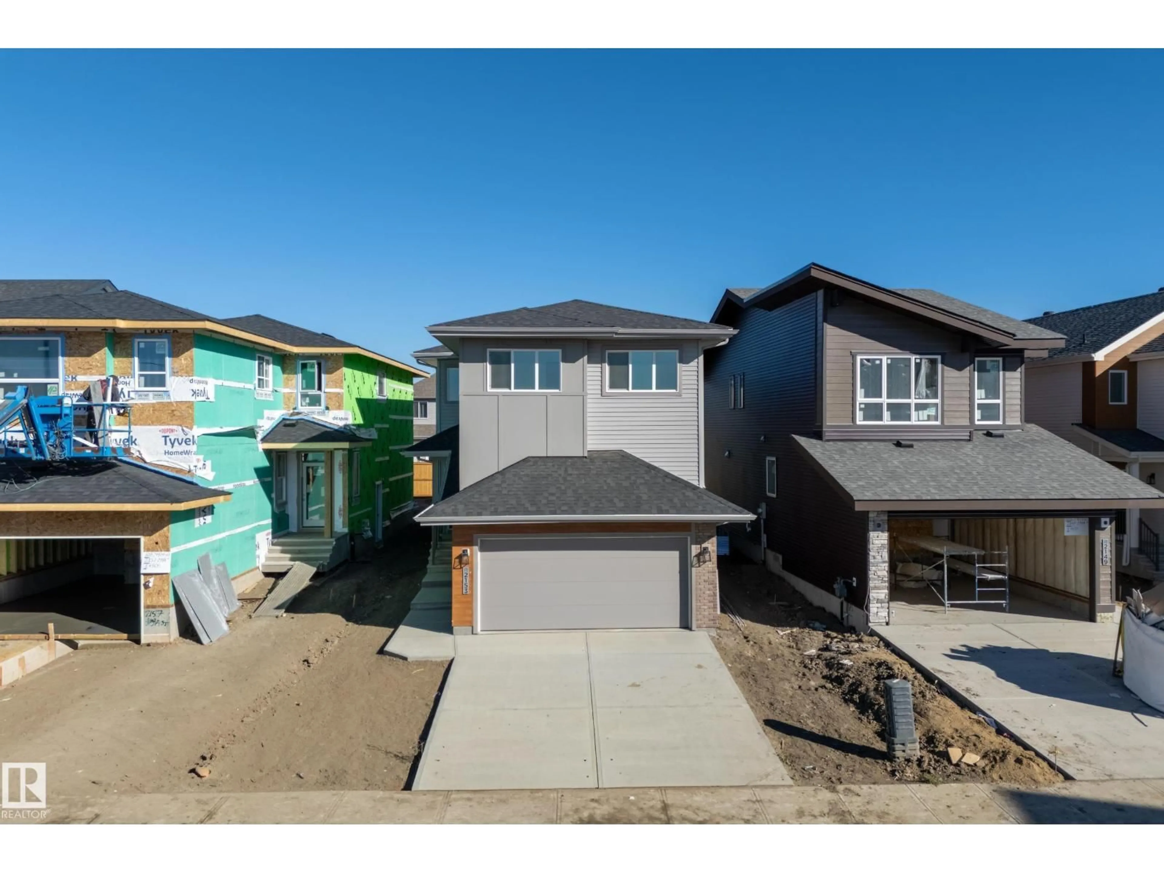 A pic from outside/outdoor area/front of a property/back of a property/a pic from drone, street for NW - 2153 194A ST, Edmonton Alberta T6M3J3