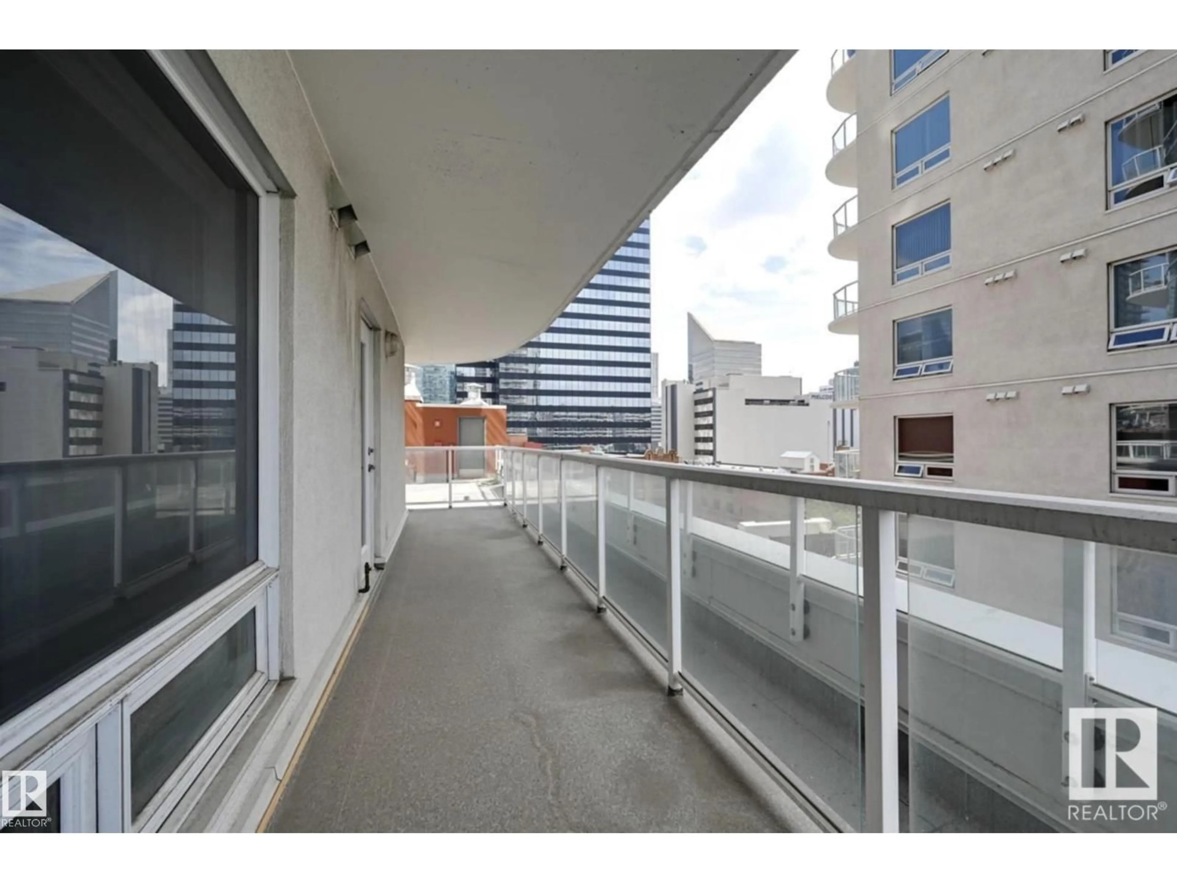 Balcony in the apartment, city buildings view from balcony for 10152 104 ST, Edmonton Alberta T5J0B6