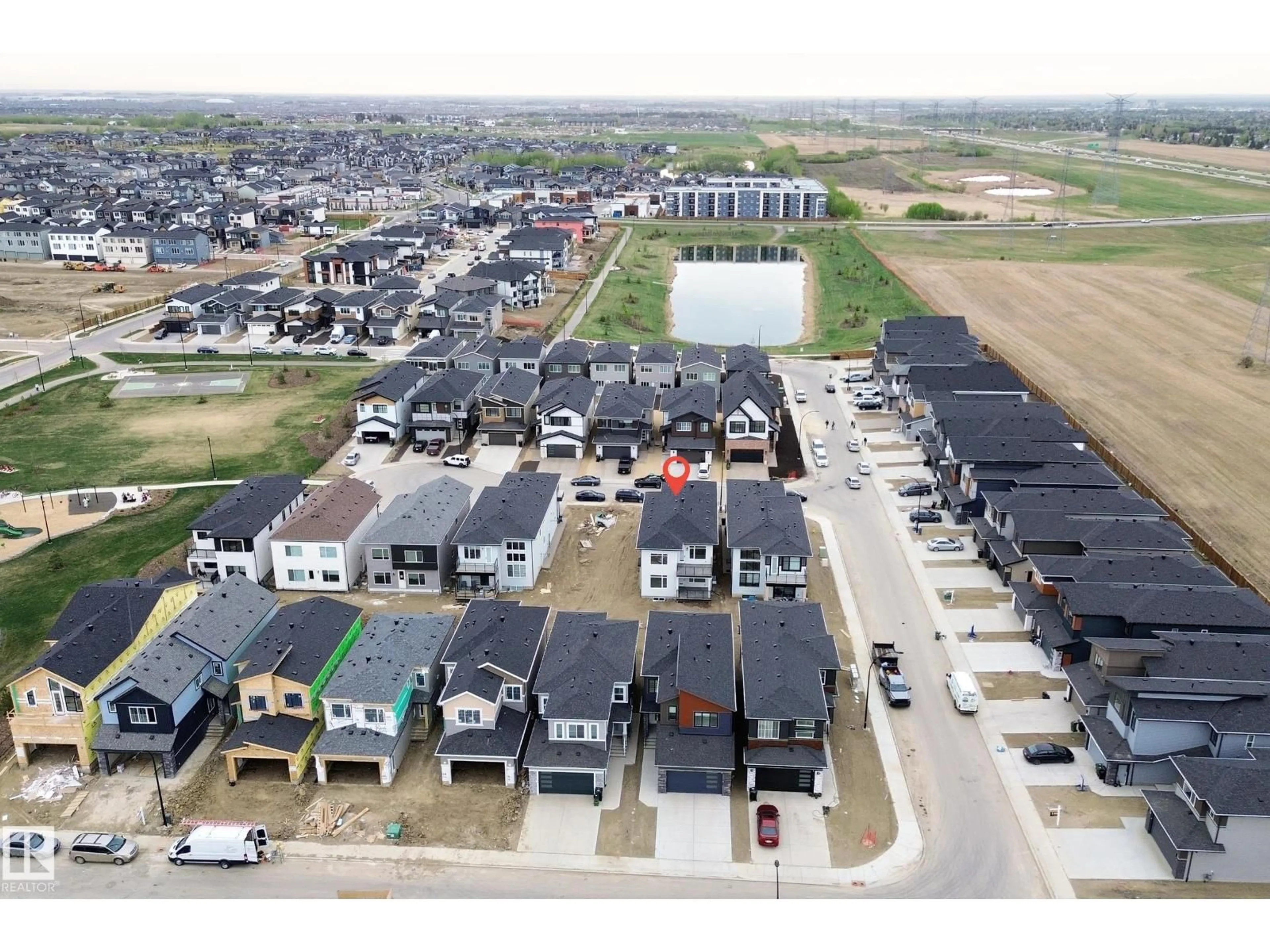 A pic from outside/outdoor area/front of a property/back of a property/a pic from drone, street for SW - 109 29A ST, Edmonton Alberta T6X3E1