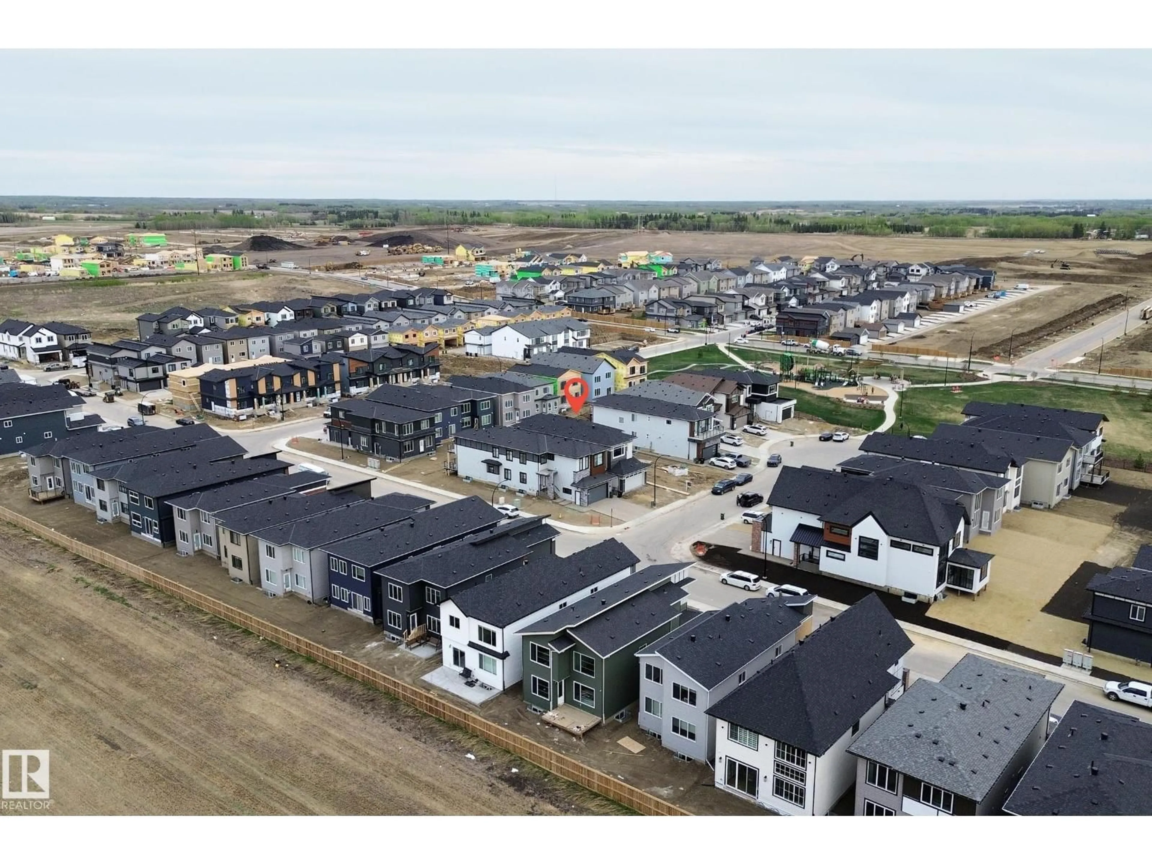 A pic from outside/outdoor area/front of a property/back of a property/a pic from drone, street for SW - 109 29A ST, Edmonton Alberta T6X3E1