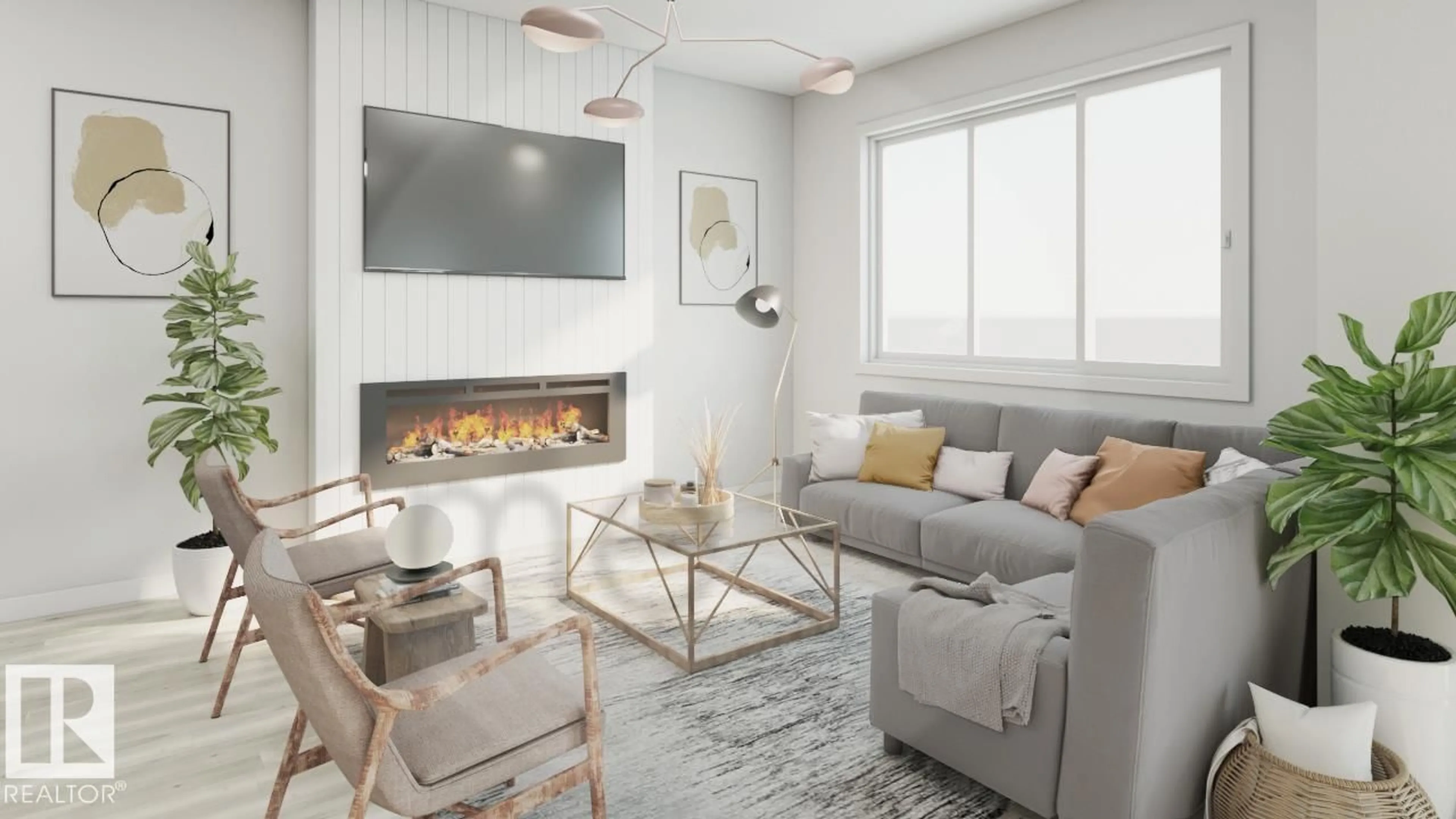 Living room with furniture, unknown for NW - 9235 230 ST, Edmonton Alberta T5T7H8