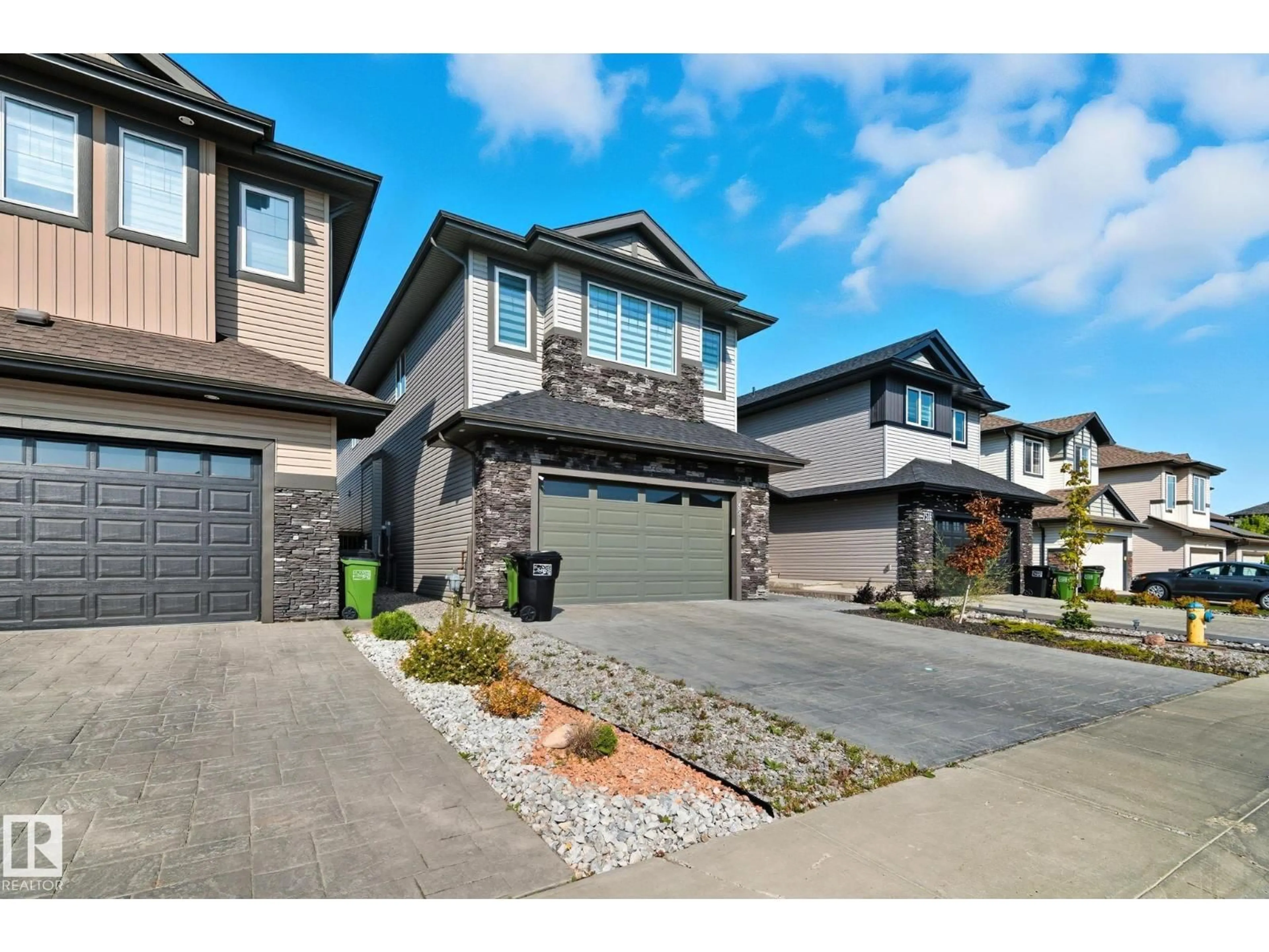 Home with brick exterior material, street for 7520 173 AV, Edmonton Alberta T5Z0J6