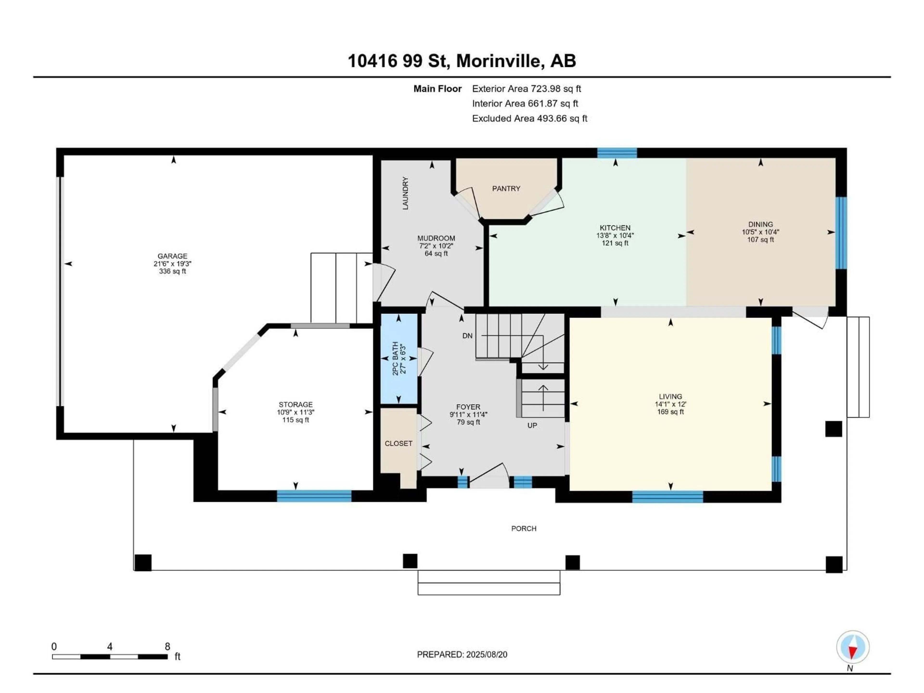 Floor plan for 10416 99 ST, Morinville Alberta T8R0C1