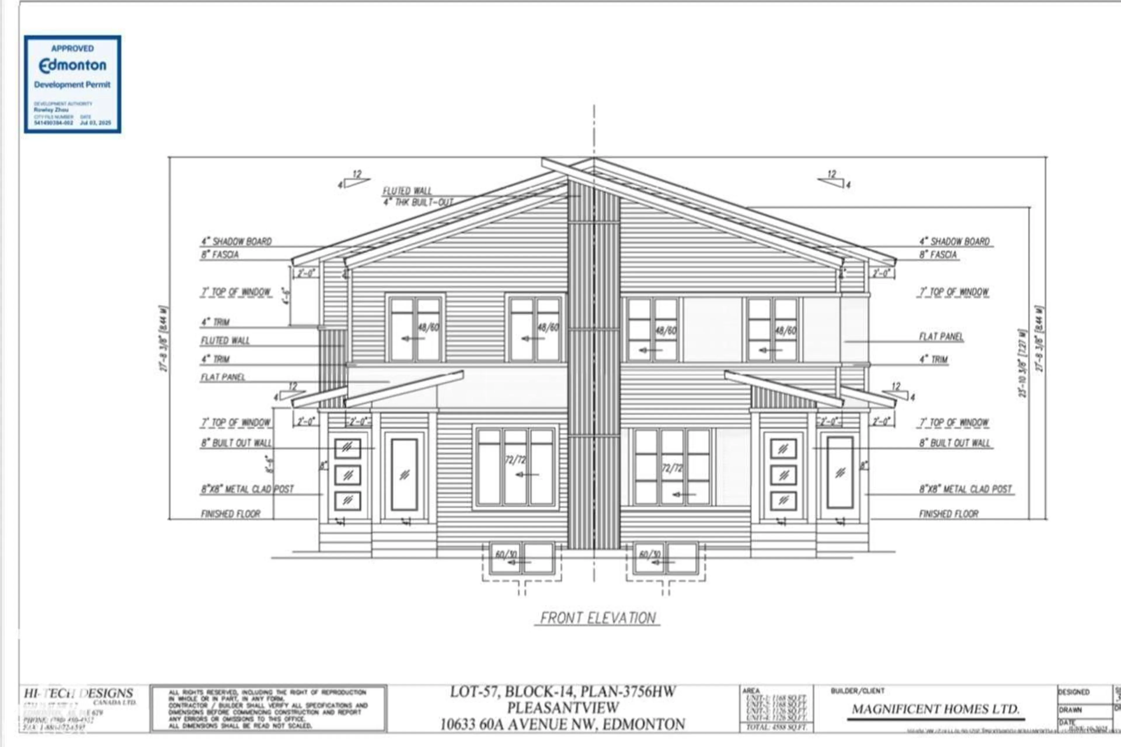 Floor plan for 10633 60A AV, Edmonton Alberta T6H1K5