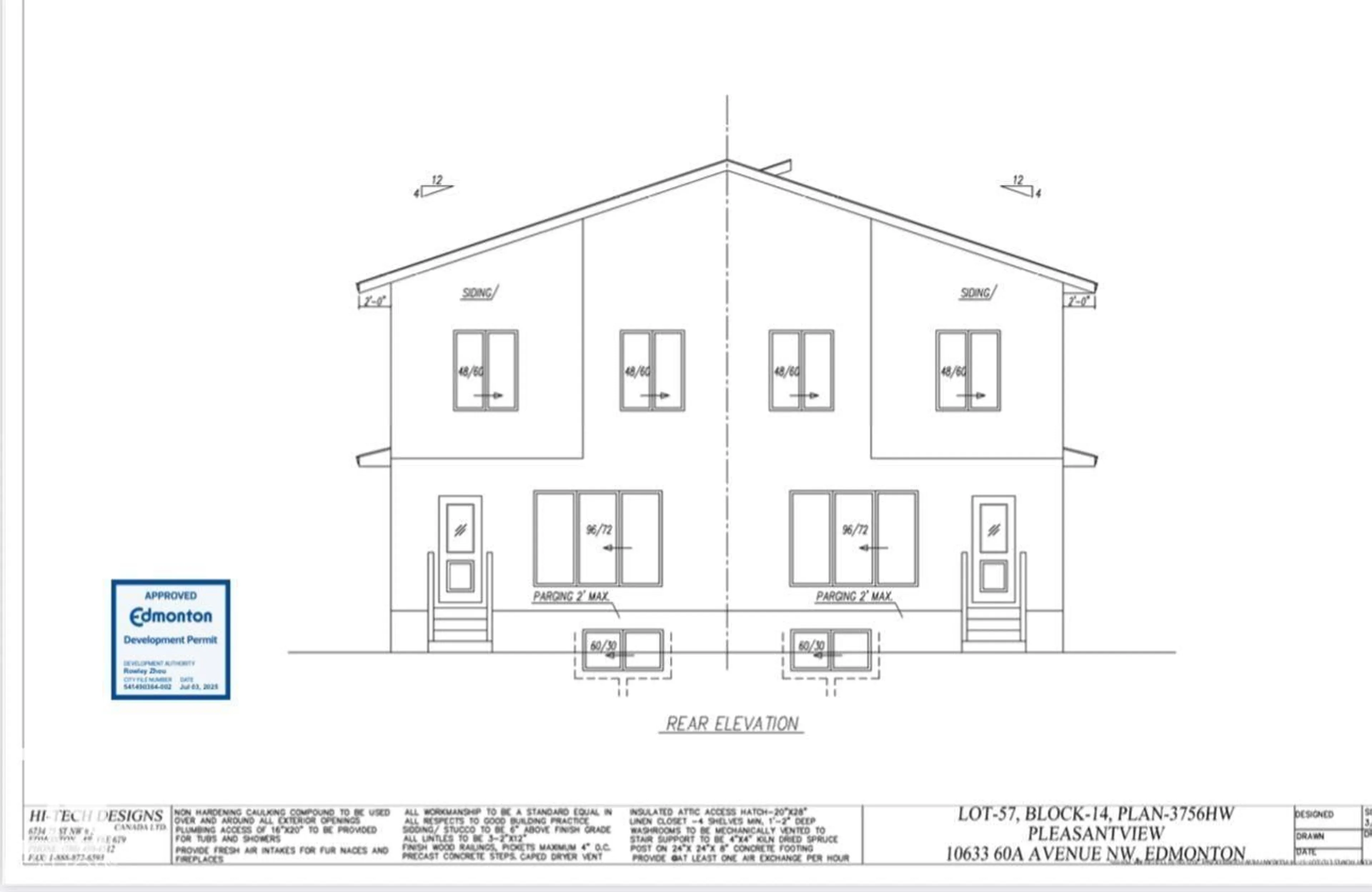Floor plan for 10633 60A AV, Edmonton Alberta T6H1K5