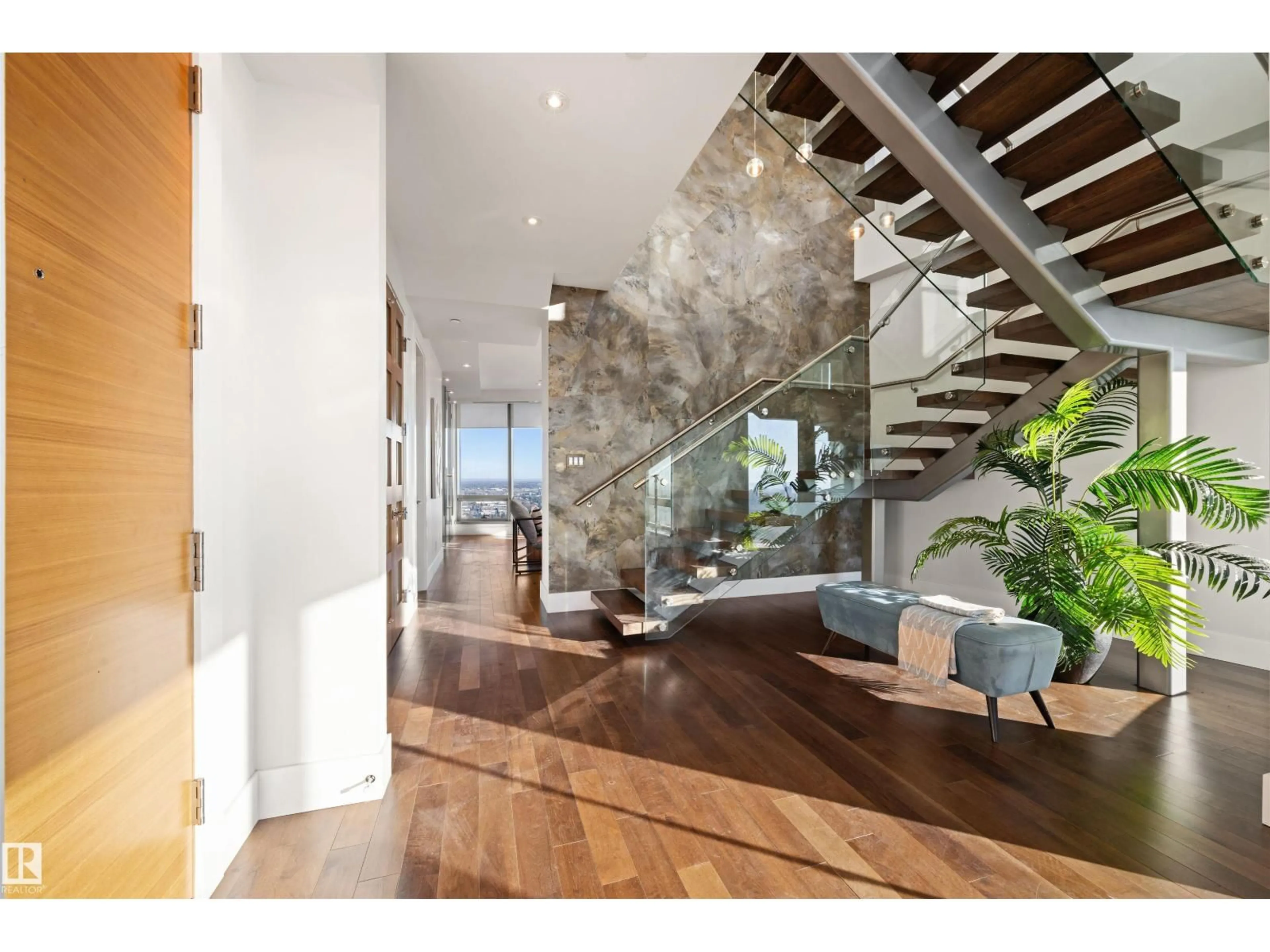 Indoor foyer for #3201 - 11969 JASPER AV, Edmonton Alberta T5K0P1