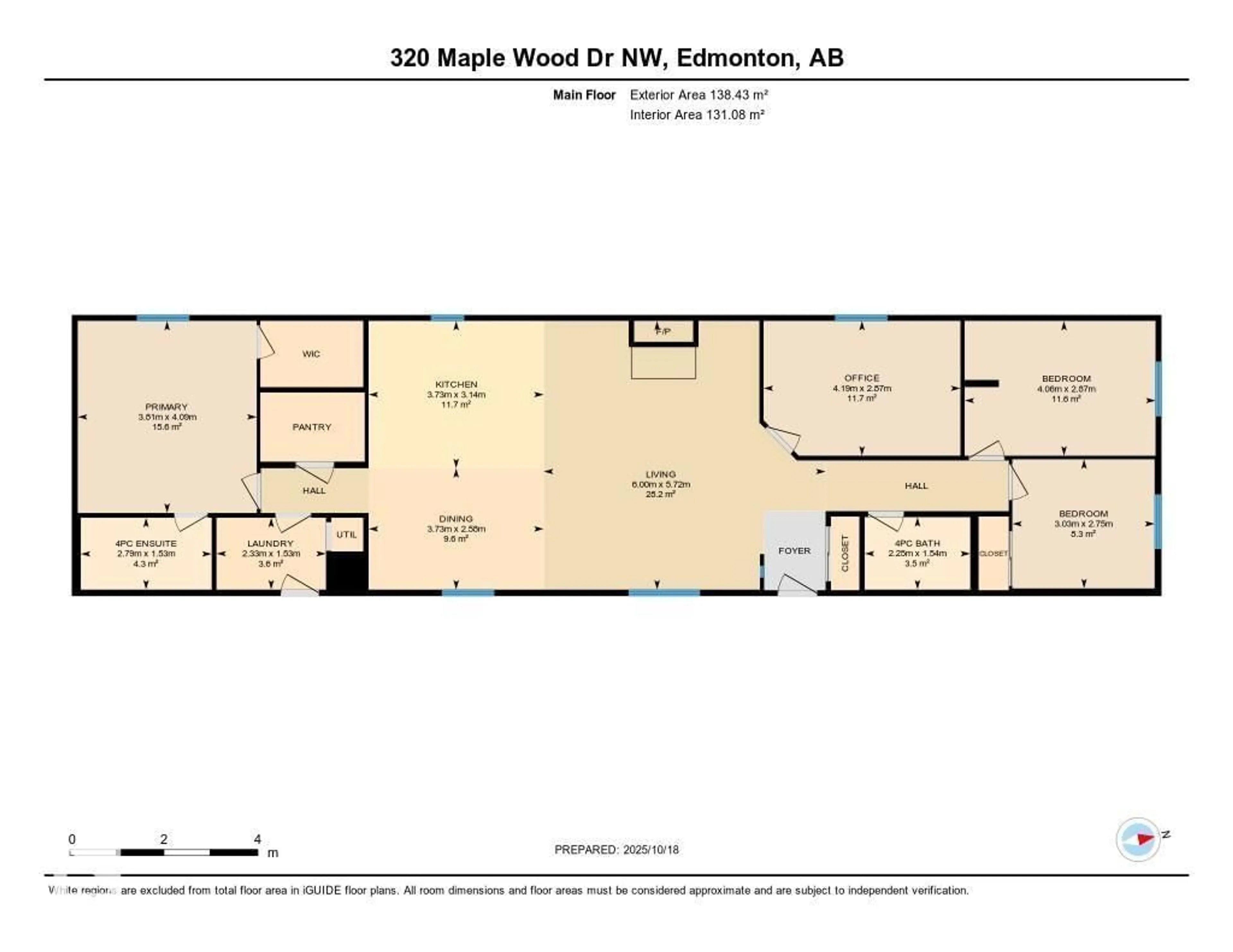 Floor plan for 320 MAPLE WOOD DR, Edmonton Alberta T6P0A8