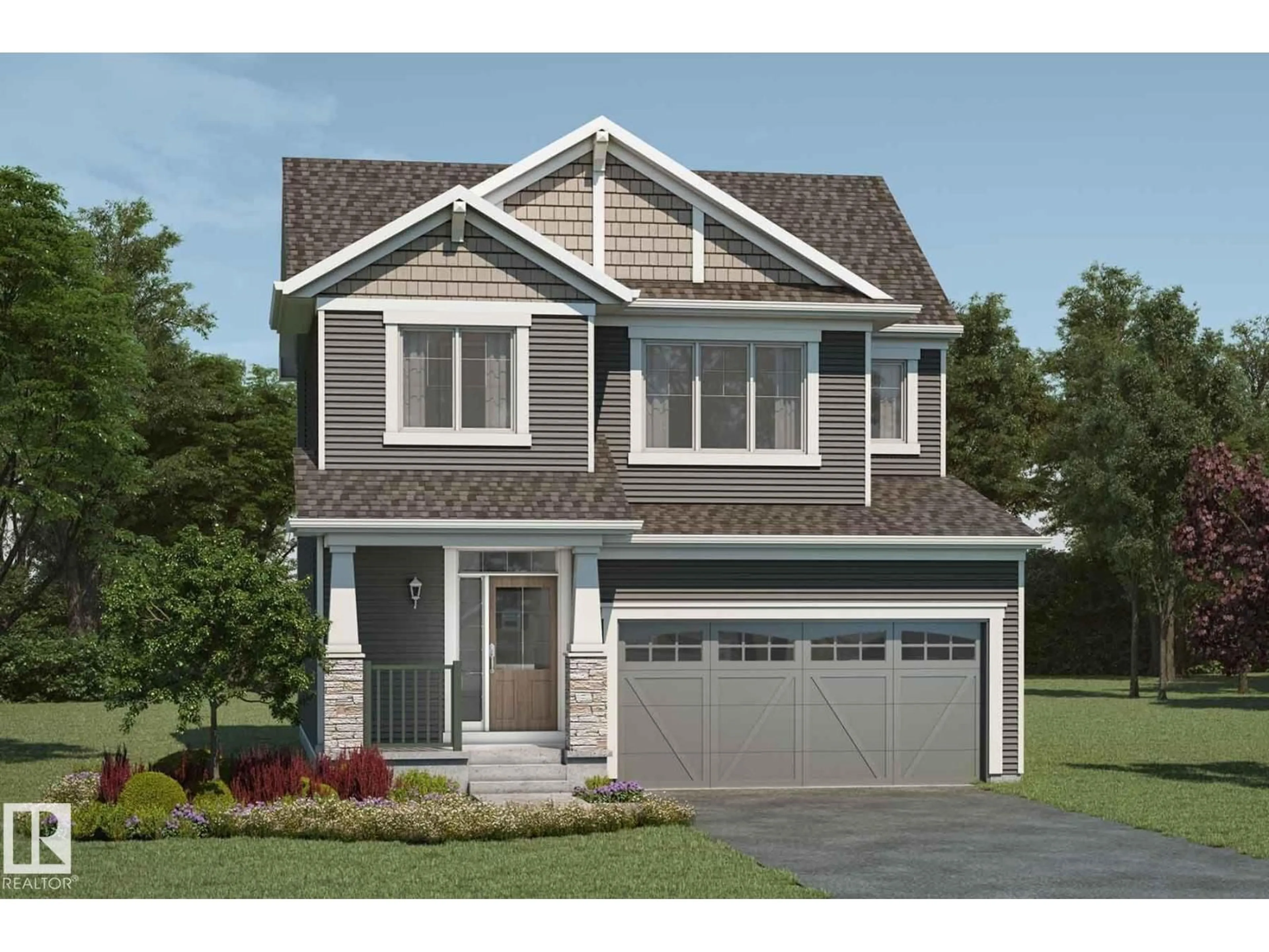 Home with vinyl exterior material, street for 20505 16A AV, Edmonton Alberta T6M2X6