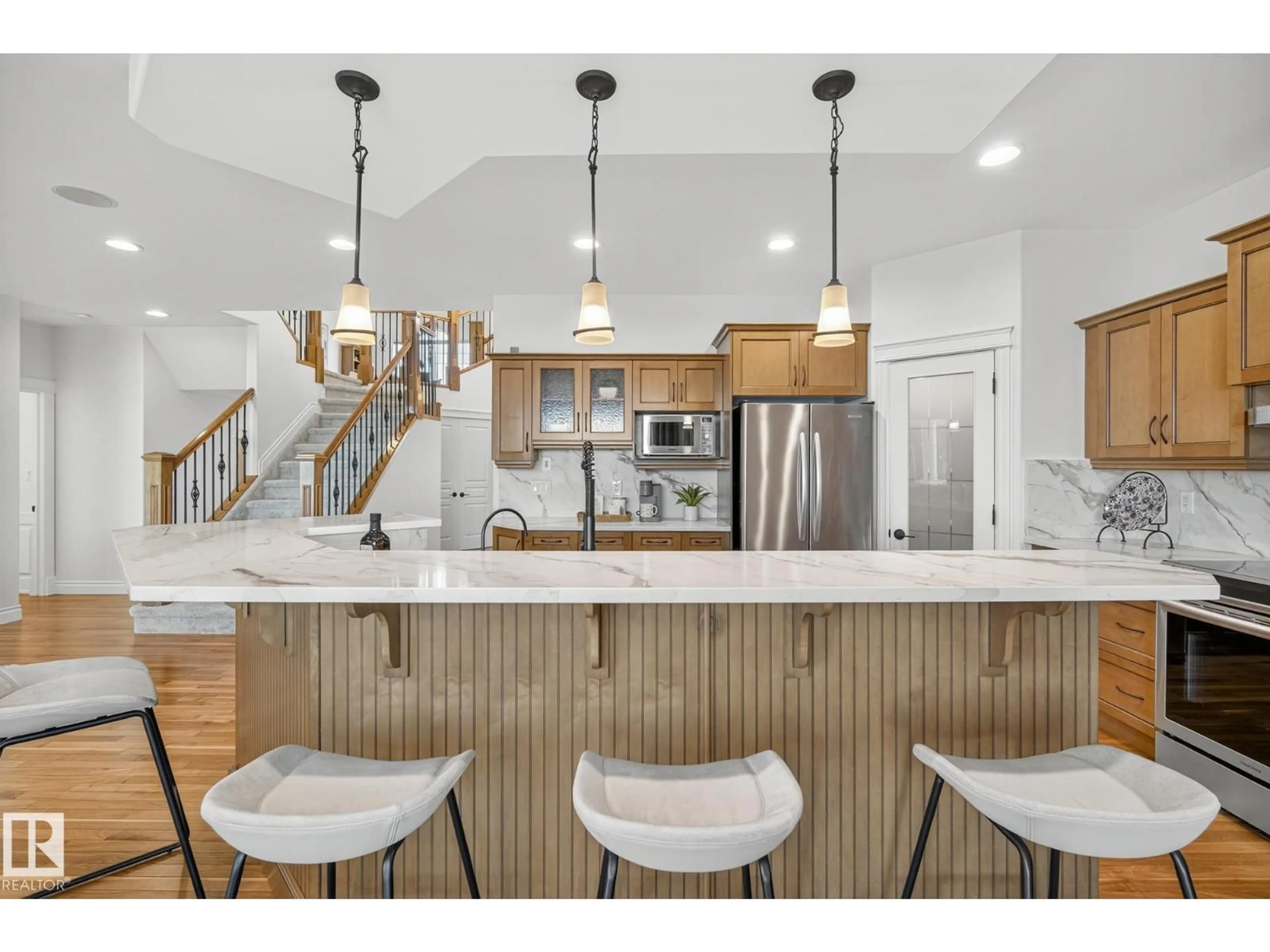 Open concept kitchen, unknown for 9016 16 AV, Edmonton Alberta T6X1B2