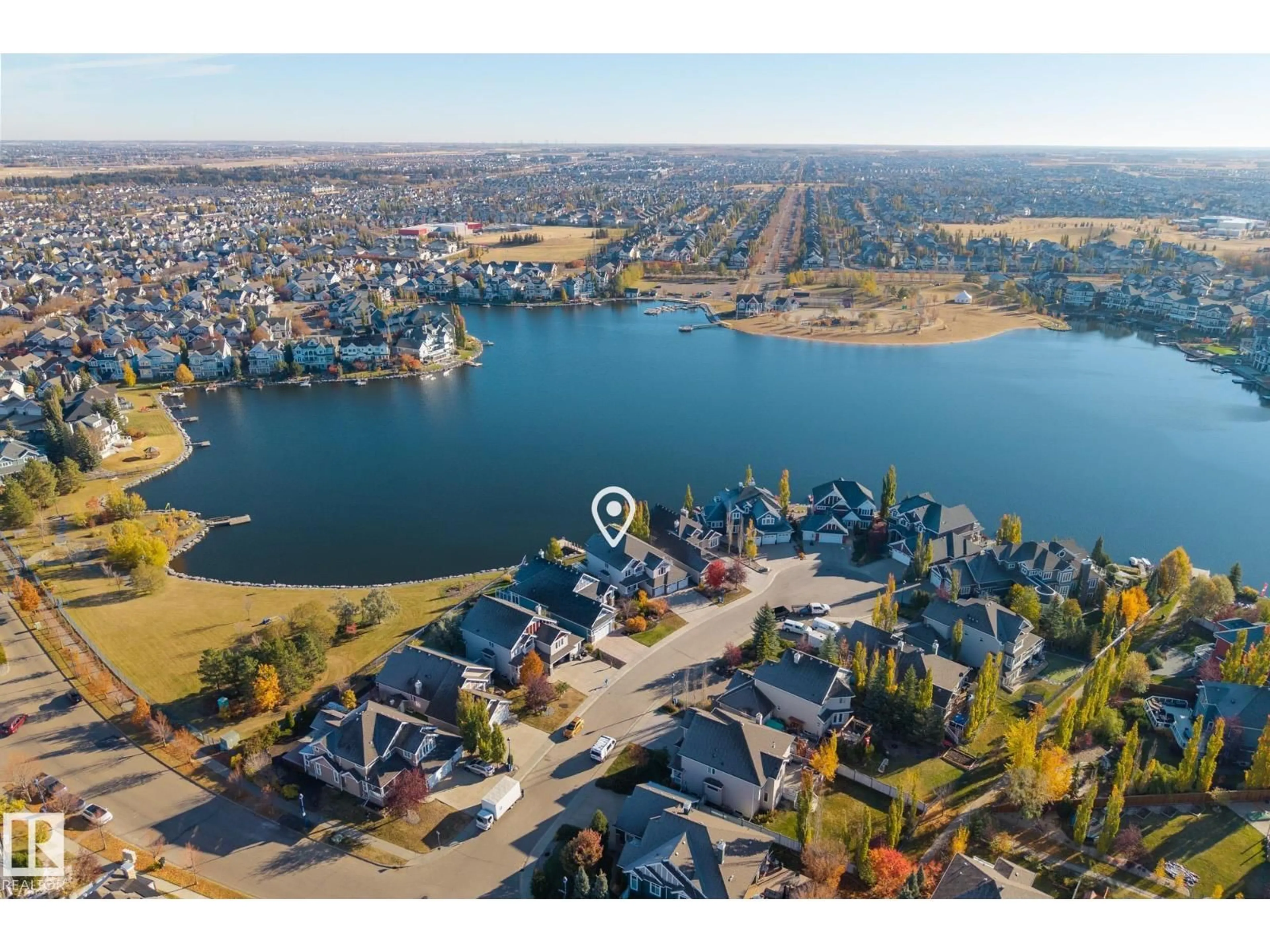 A pic from outside/outdoor area/front of a property/back of a property/a pic from drone, water/lake/river/ocean view for 9016 16 AV, Edmonton Alberta T6X1B2