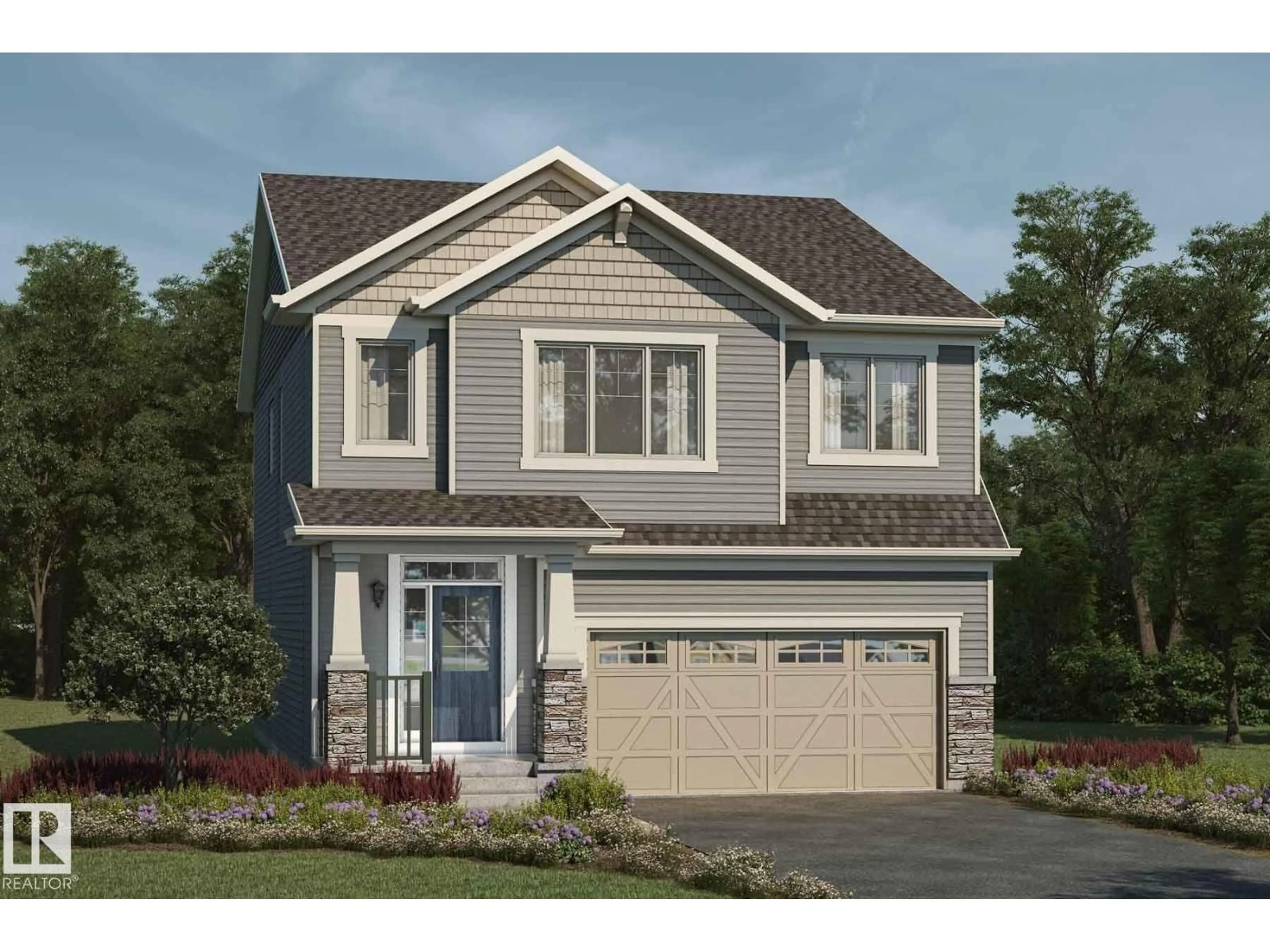 Home with vinyl exterior material, street for 2031 209 ST, Edmonton Alberta T6M2X6