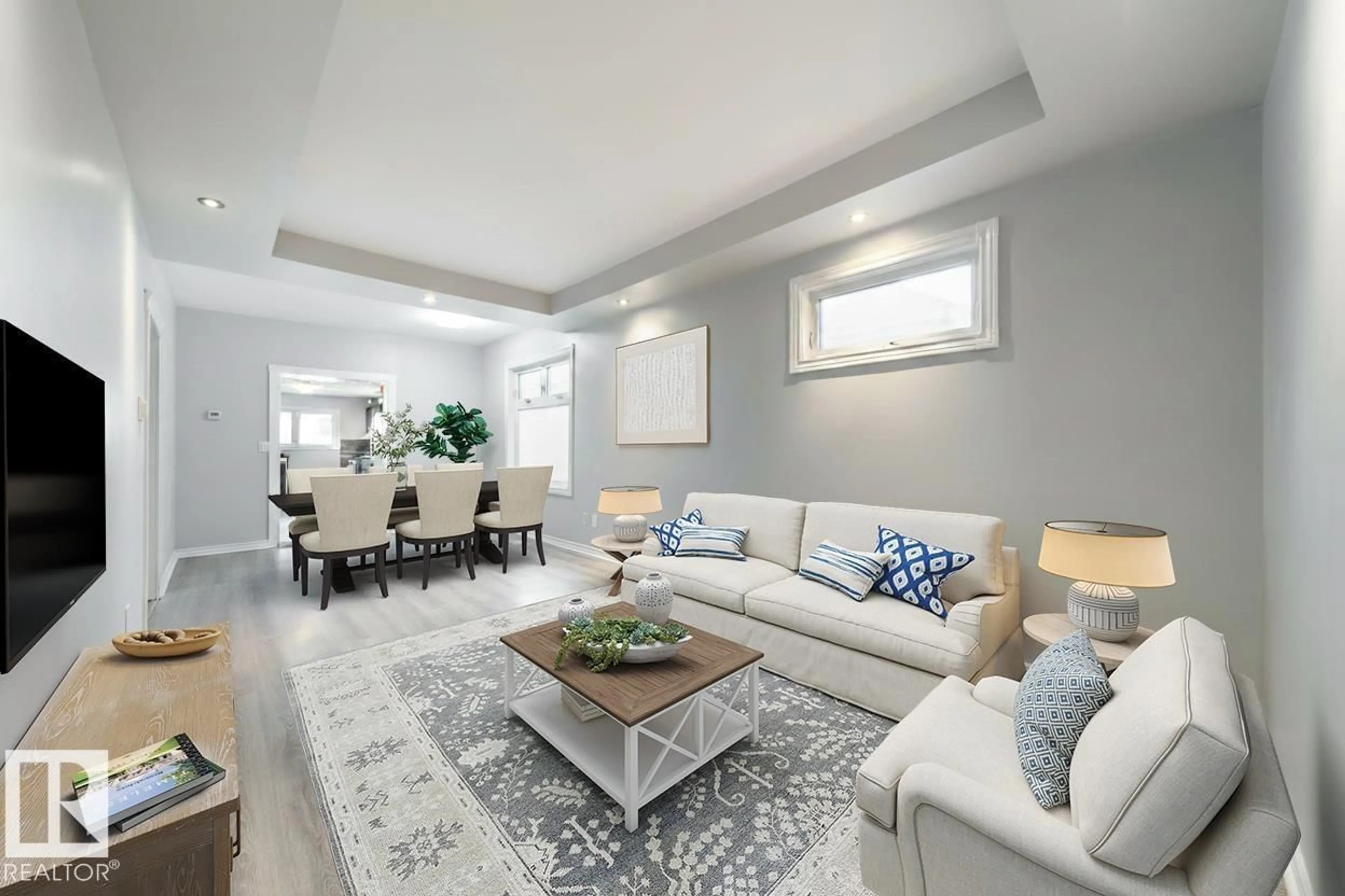 Living room with furniture, unknown for 11536 83 ST, Edmonton Alberta T5B2Y5