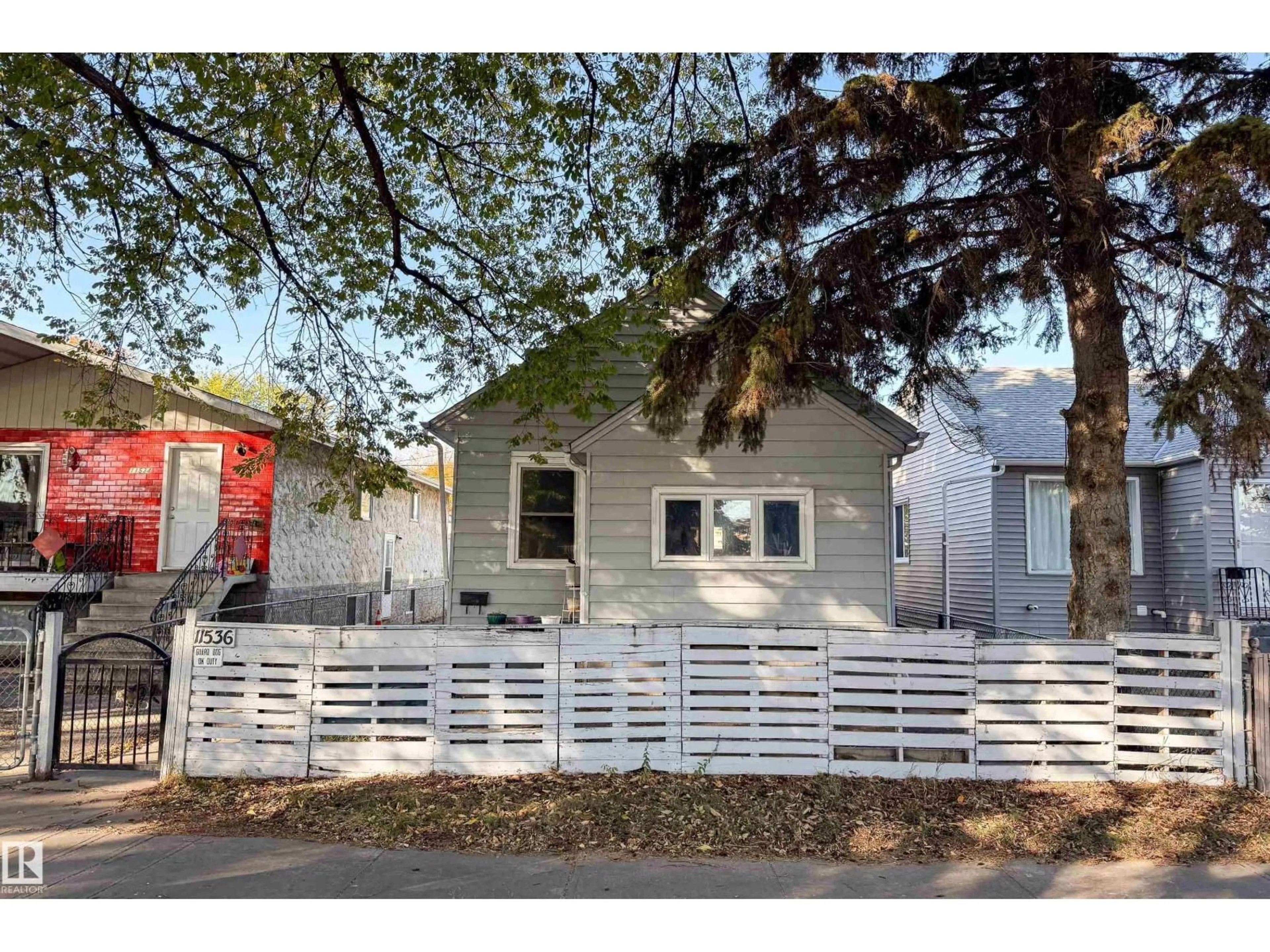 Home with vinyl exterior material, street for 11536 83 ST, Edmonton Alberta T5B2Y5