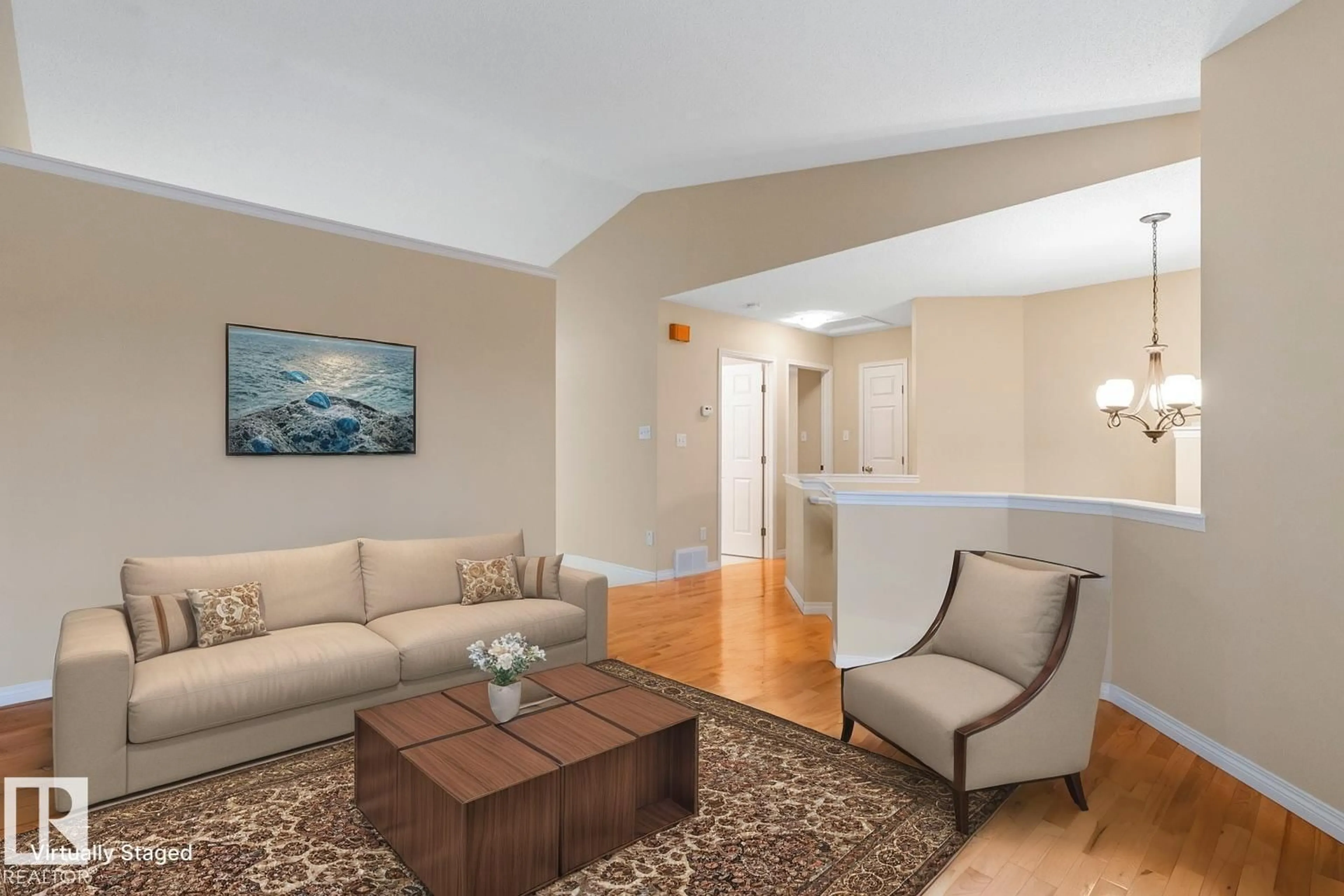 Living room with furniture, unknown for 20 FOXHAVEN CO, Sherwood Park Alberta T8A5X1