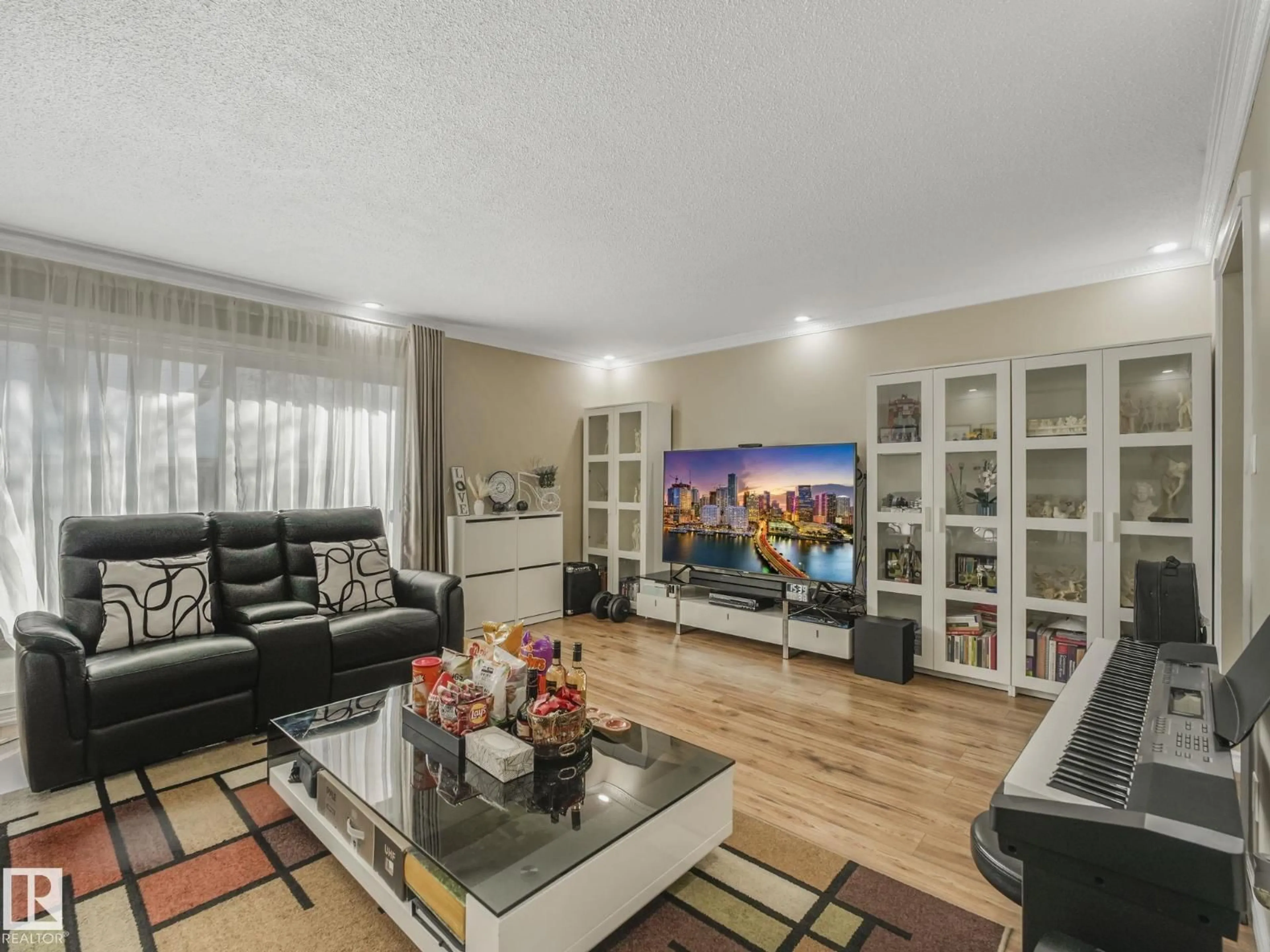 Living room with furniture, unknown for K8 GARDEN GROVE NW, Edmonton Alberta T6J2L3